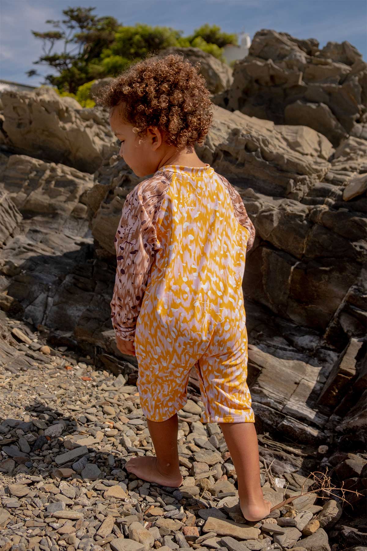 Cat Yellow Bebé Enterito Onesie - Polonio Uruguay