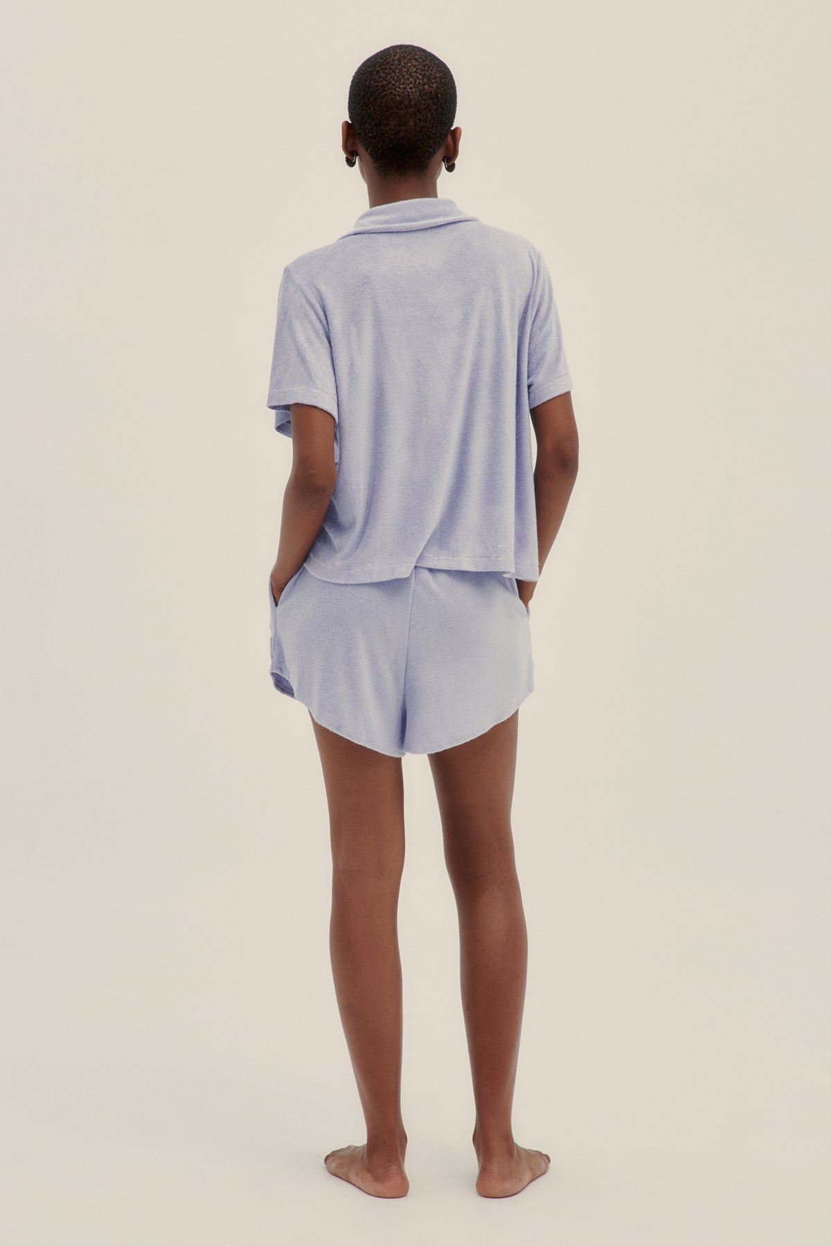 Camisa Terry Lavanda - Polonio Uruguay
