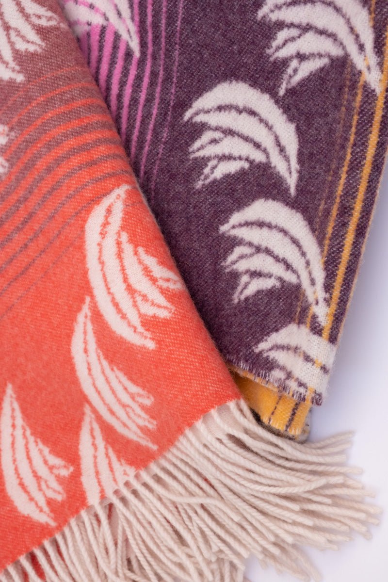 Manta Cashmere Banana Rainbow - Polonio Uruguay