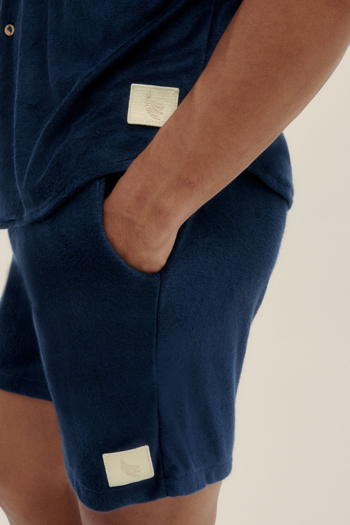 Short Terry Azul - Polonio Uruguay