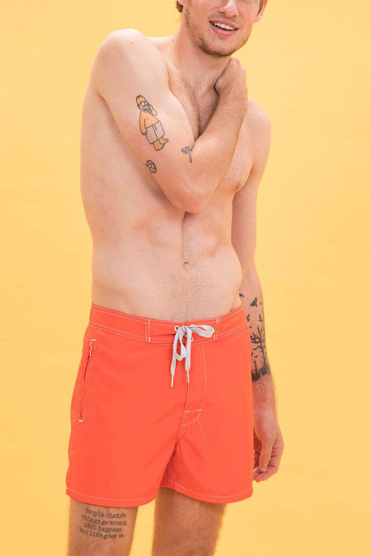 Short de Baño Gents Naranja - Polonio Uruguay