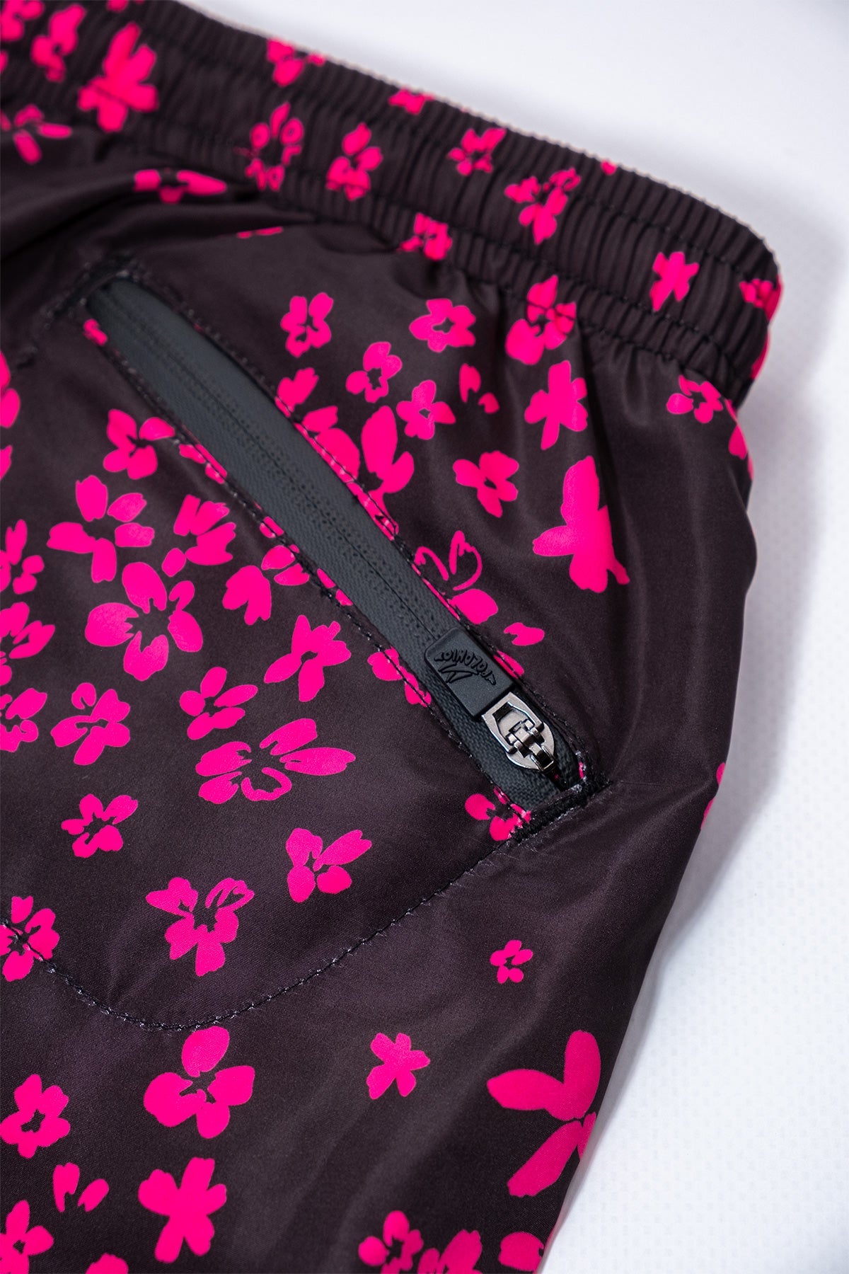 Short de Baño Runner Blossom Negro - Polonio Uruguay