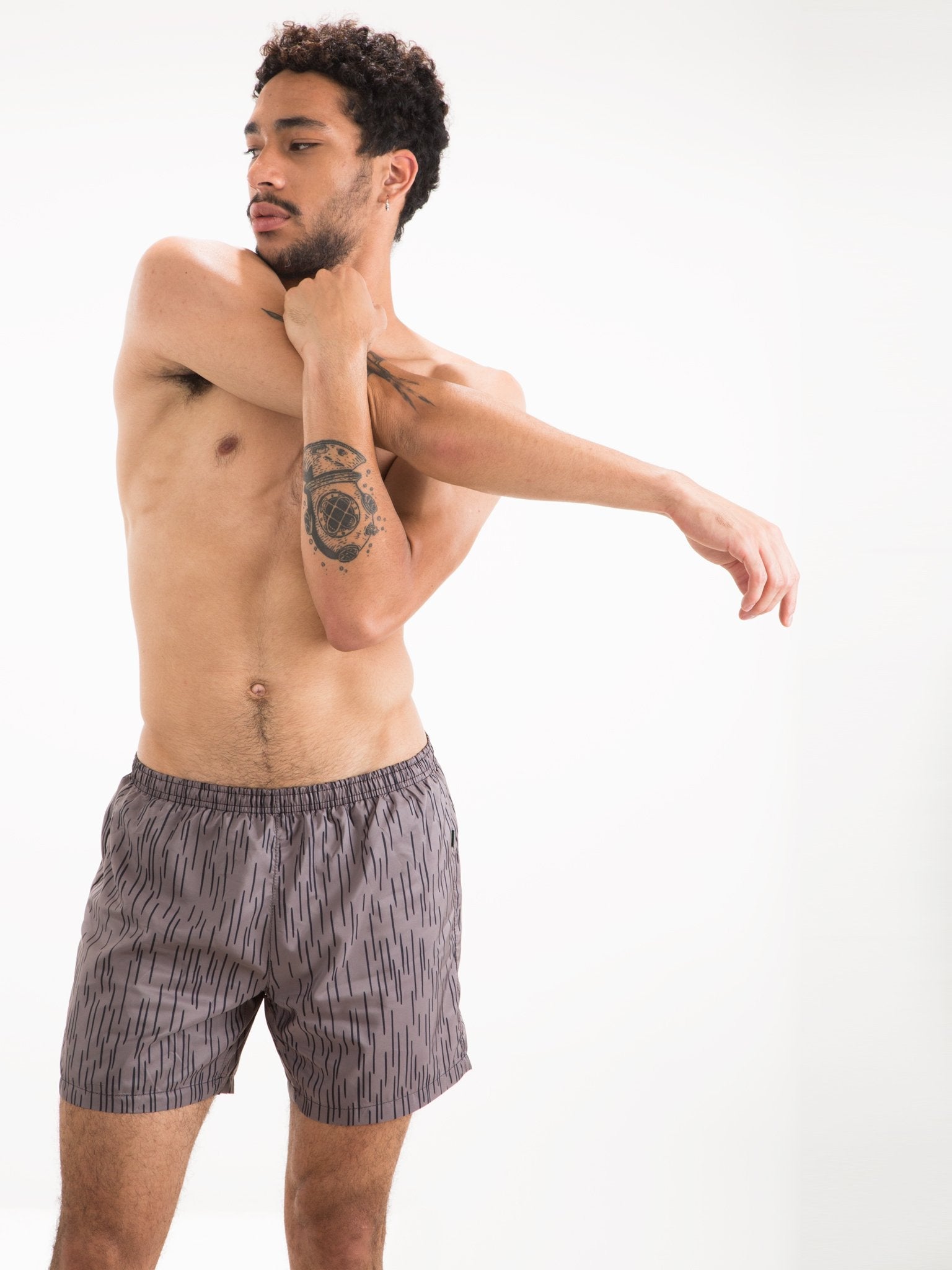 Short de Baño Runner Rains Gris - Polonio Uruguay