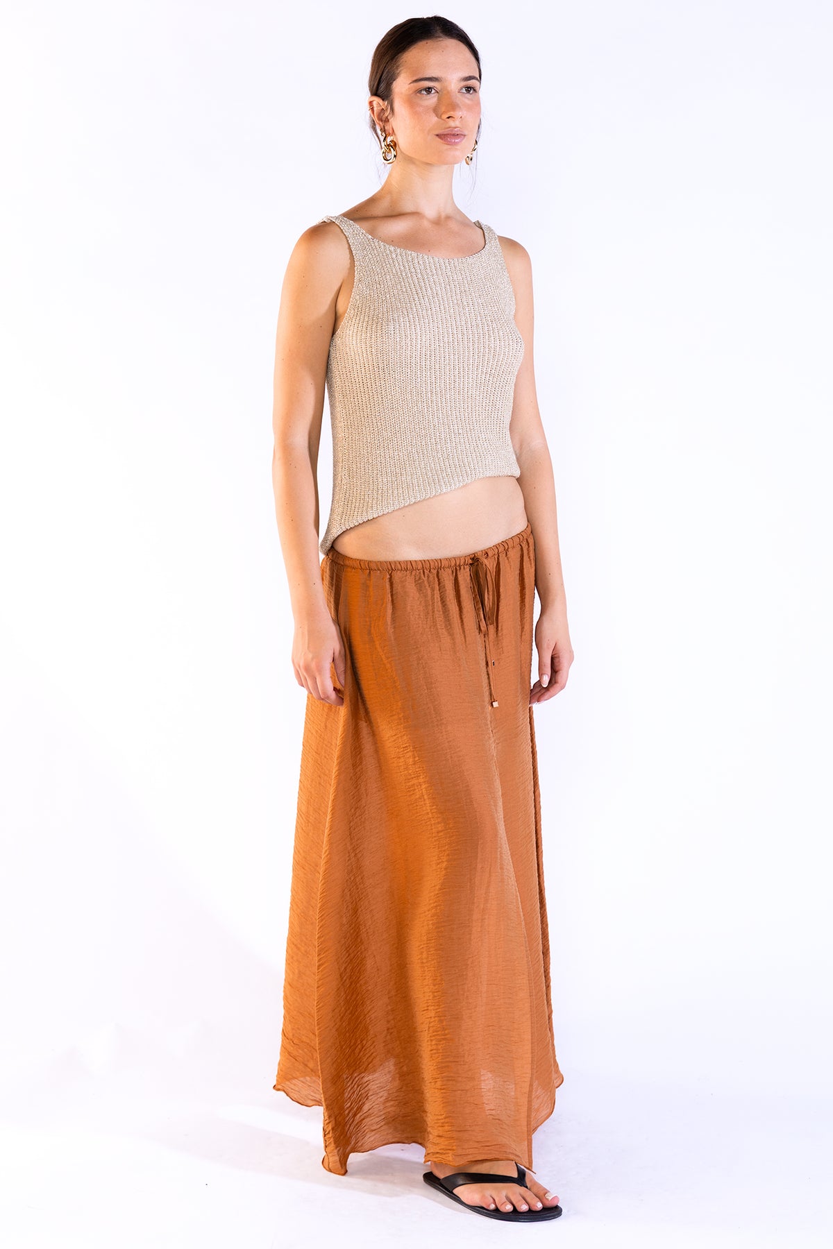 Eli Top Tejido Lurex Gold