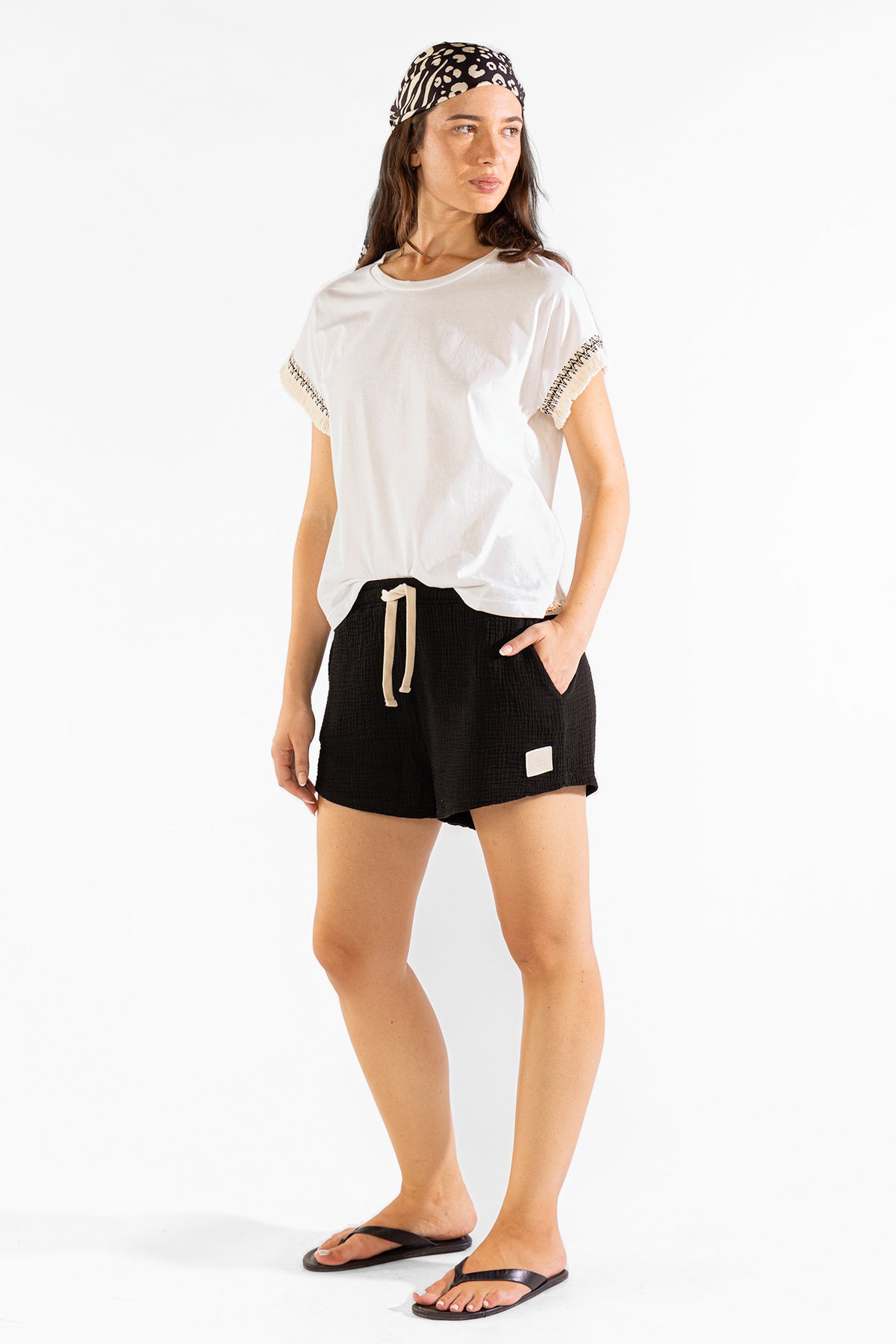 Fringes Tee en Crema
