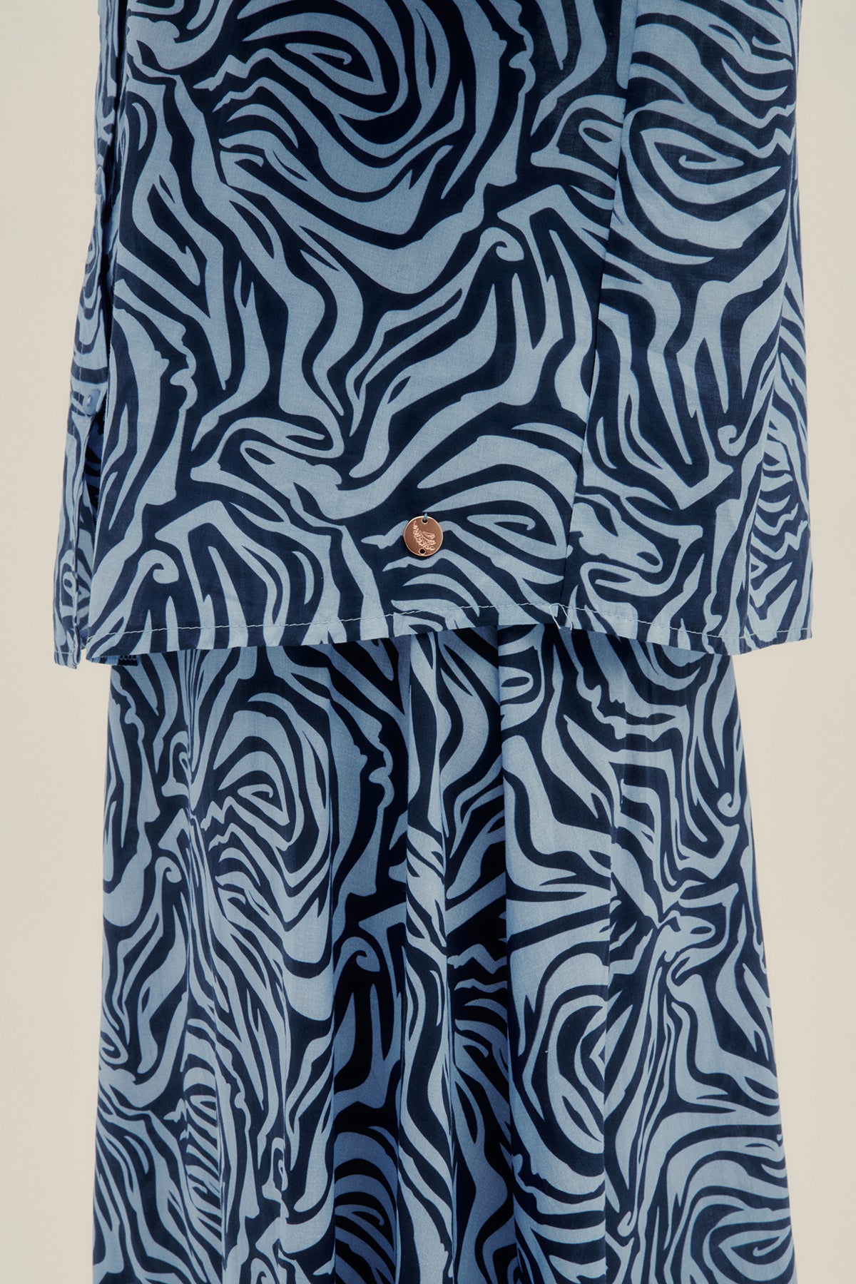 Camisa Sol Zebra Azul - Polonio Uruguay