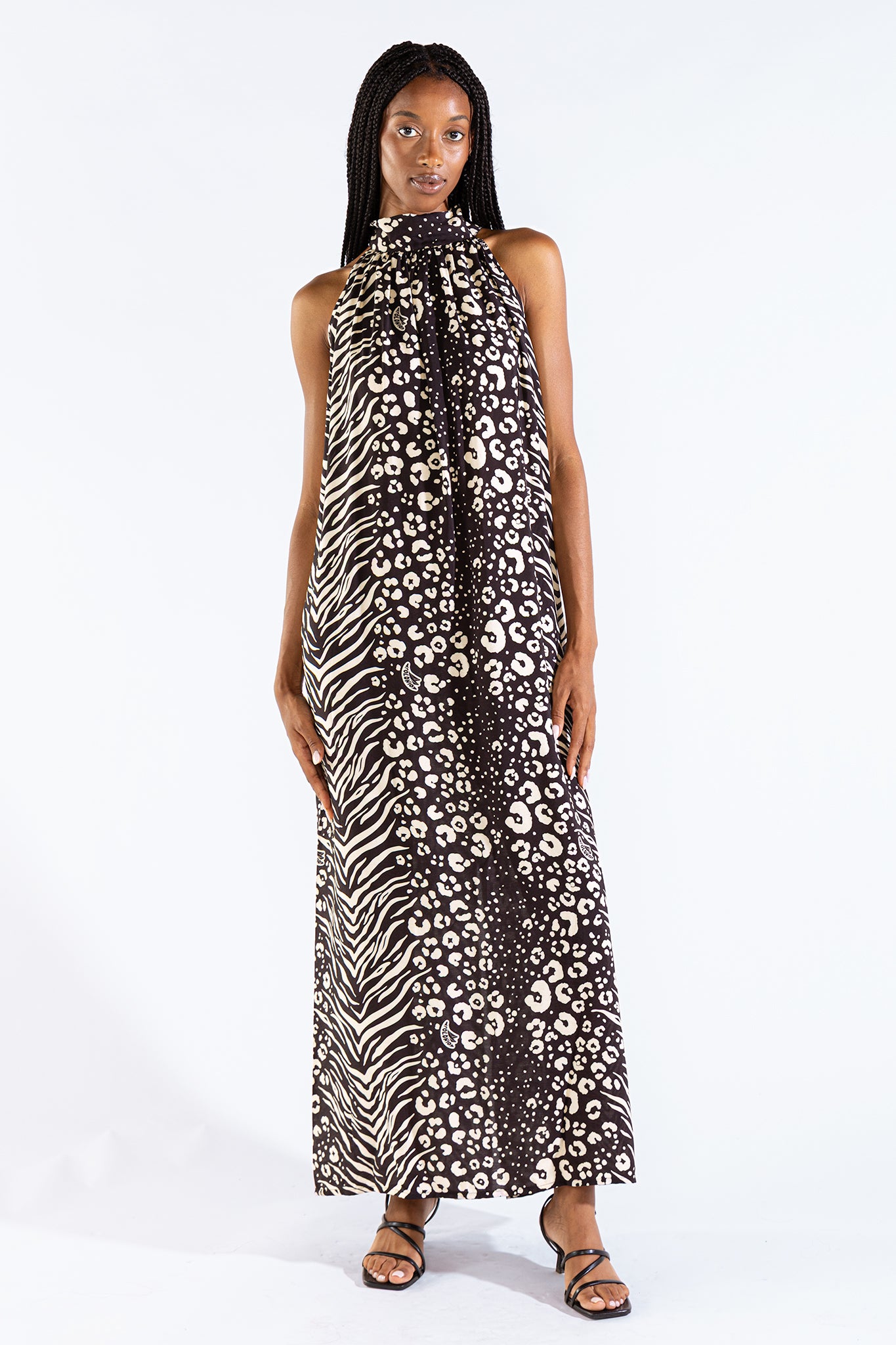 Vestido Halter Michu Feline Black
