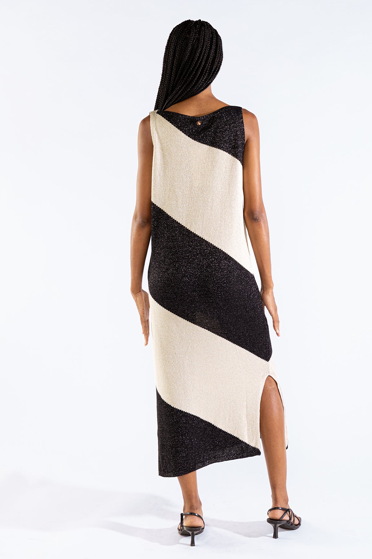Vestido Mila Tejido Bicolor Orca