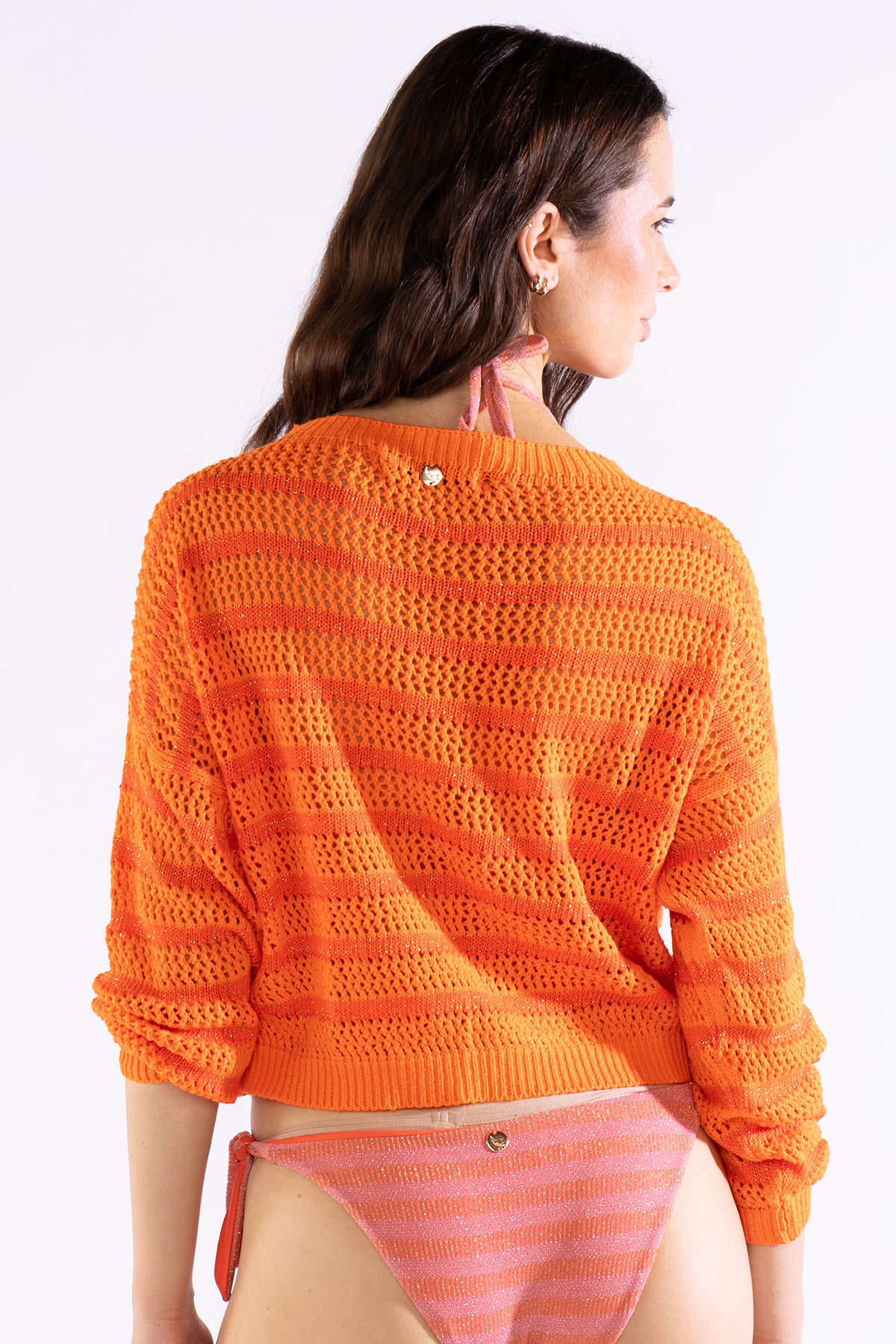 Mila Striped Sweater Berry