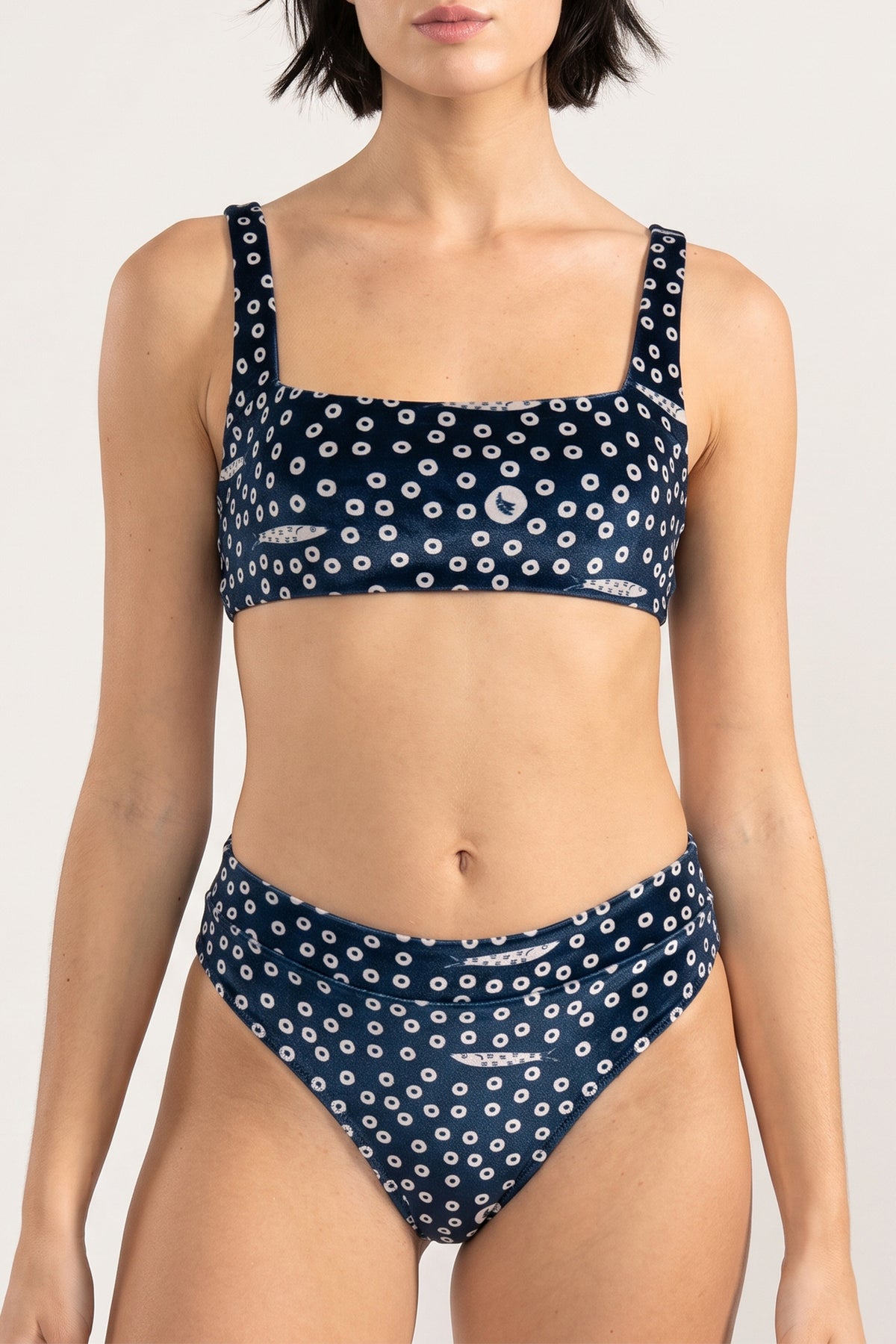 Top Bikini Square Life Aquatic Tops Bikini Polonio UY