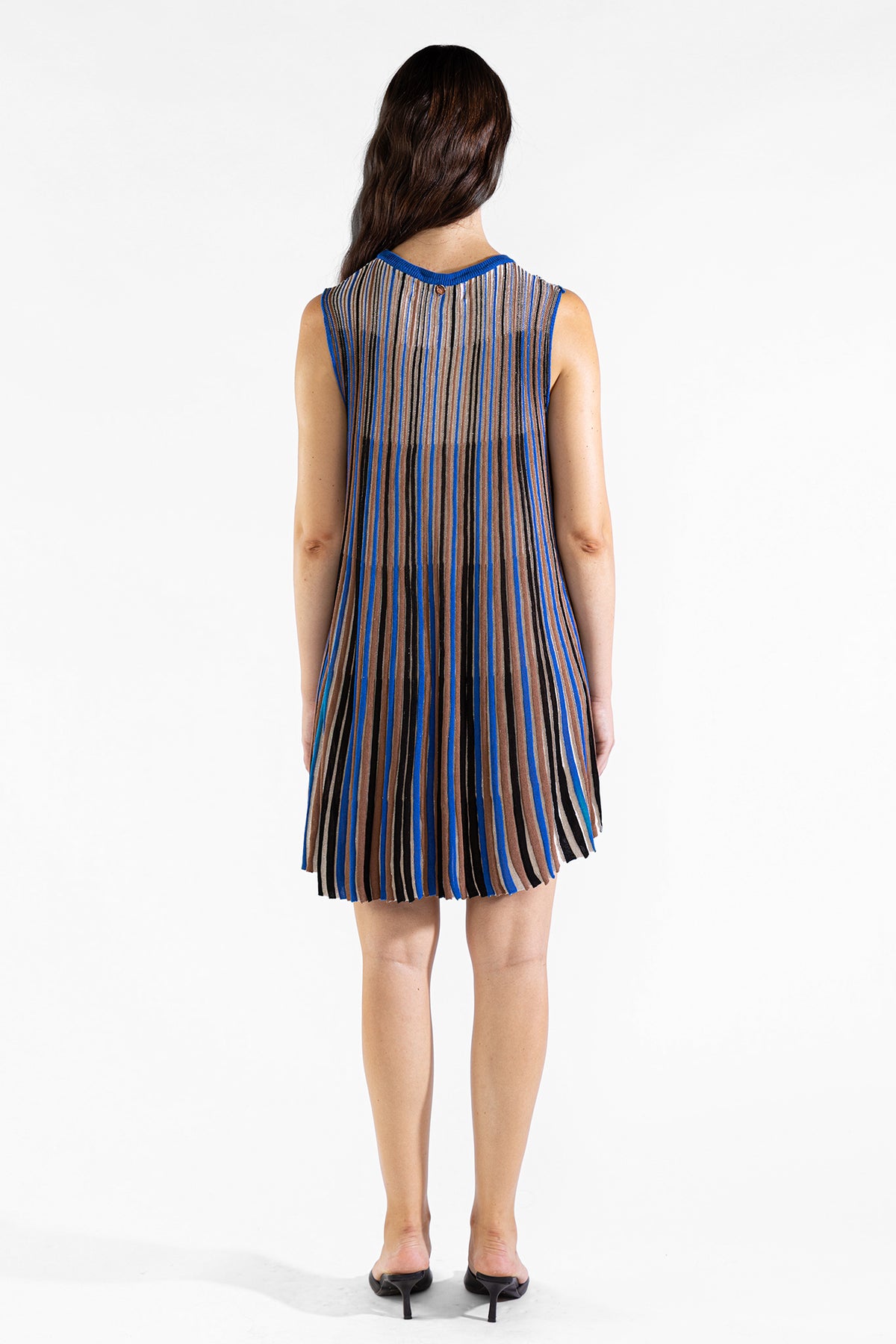 Vestido Striped Tee Tejido Blue Tops y Camisas Polonio UY