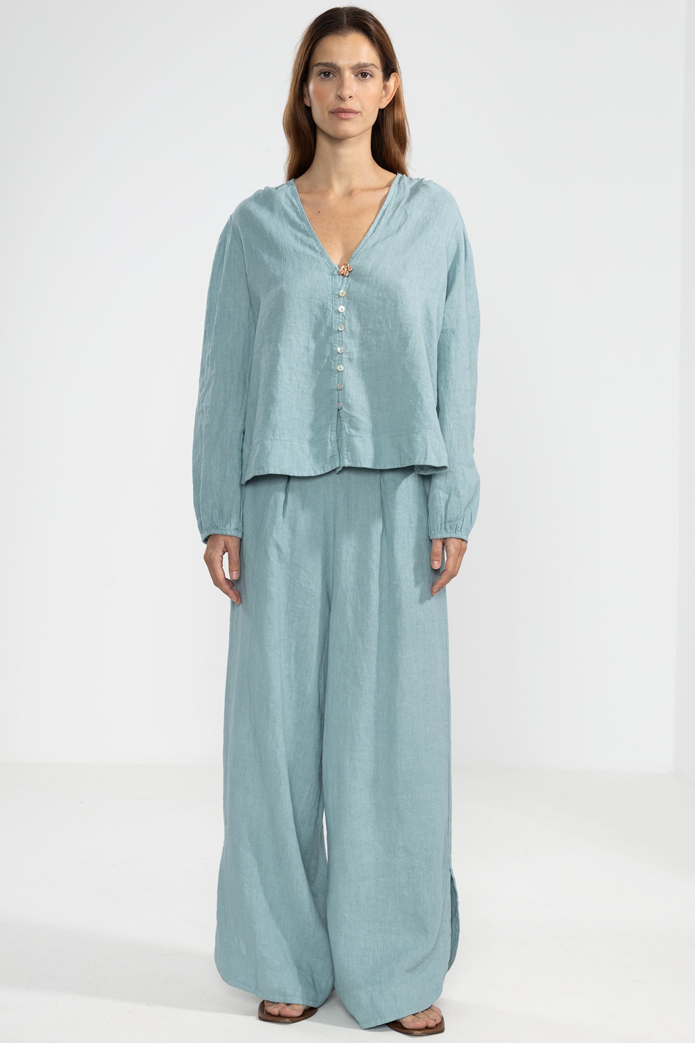 Ame Shirt Aqua - Polonio Uruguay