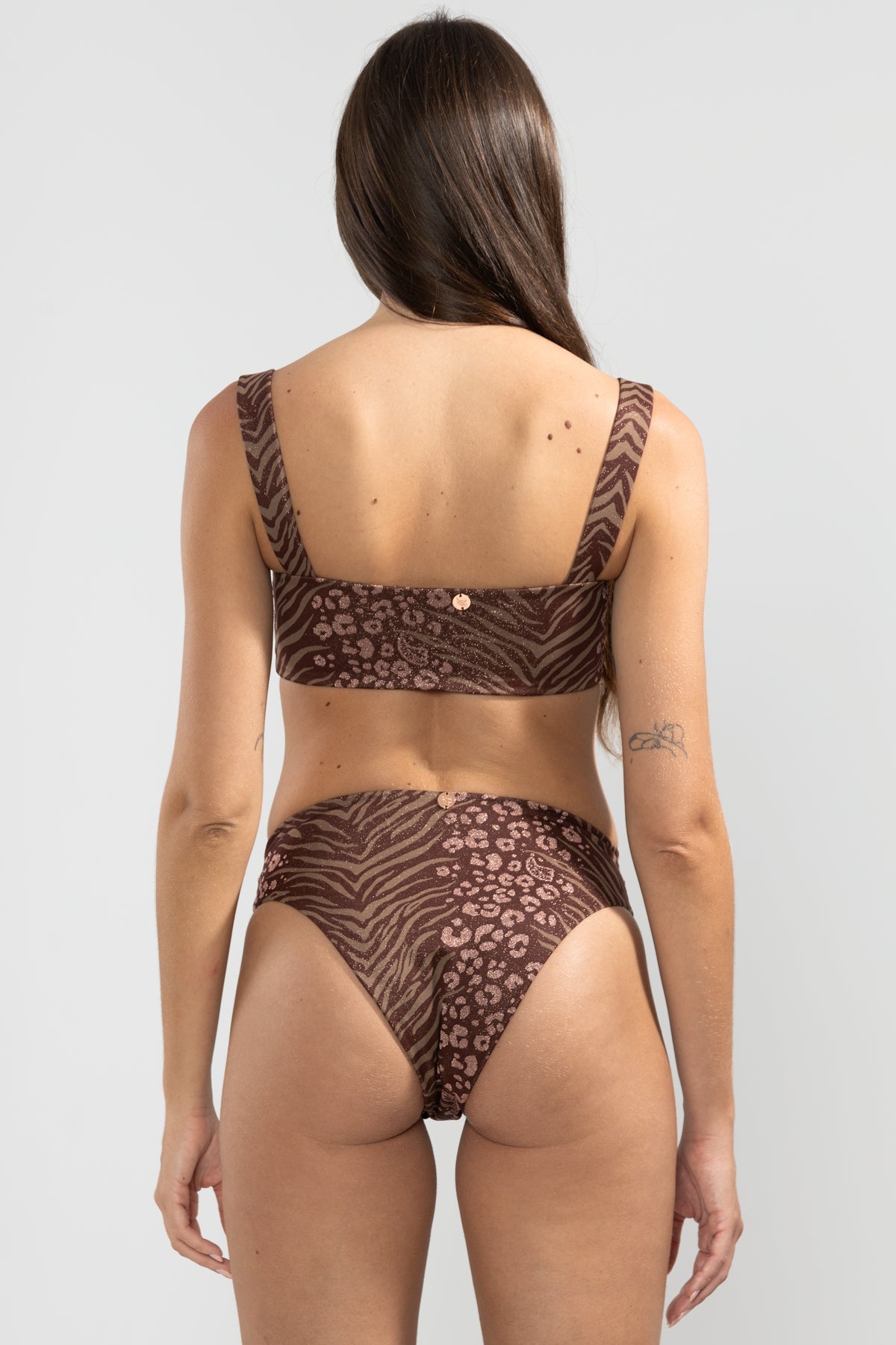 Bottom Bikini Ele Feline Chocolate - Polonio Uruguay