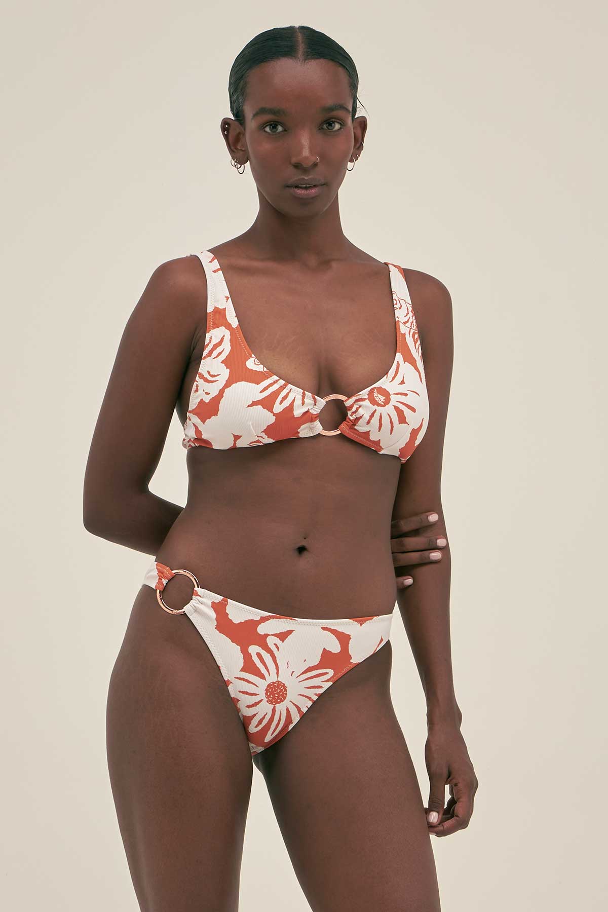 Bottom Bikini Ring Jungle Clay - Polonio Uruguay