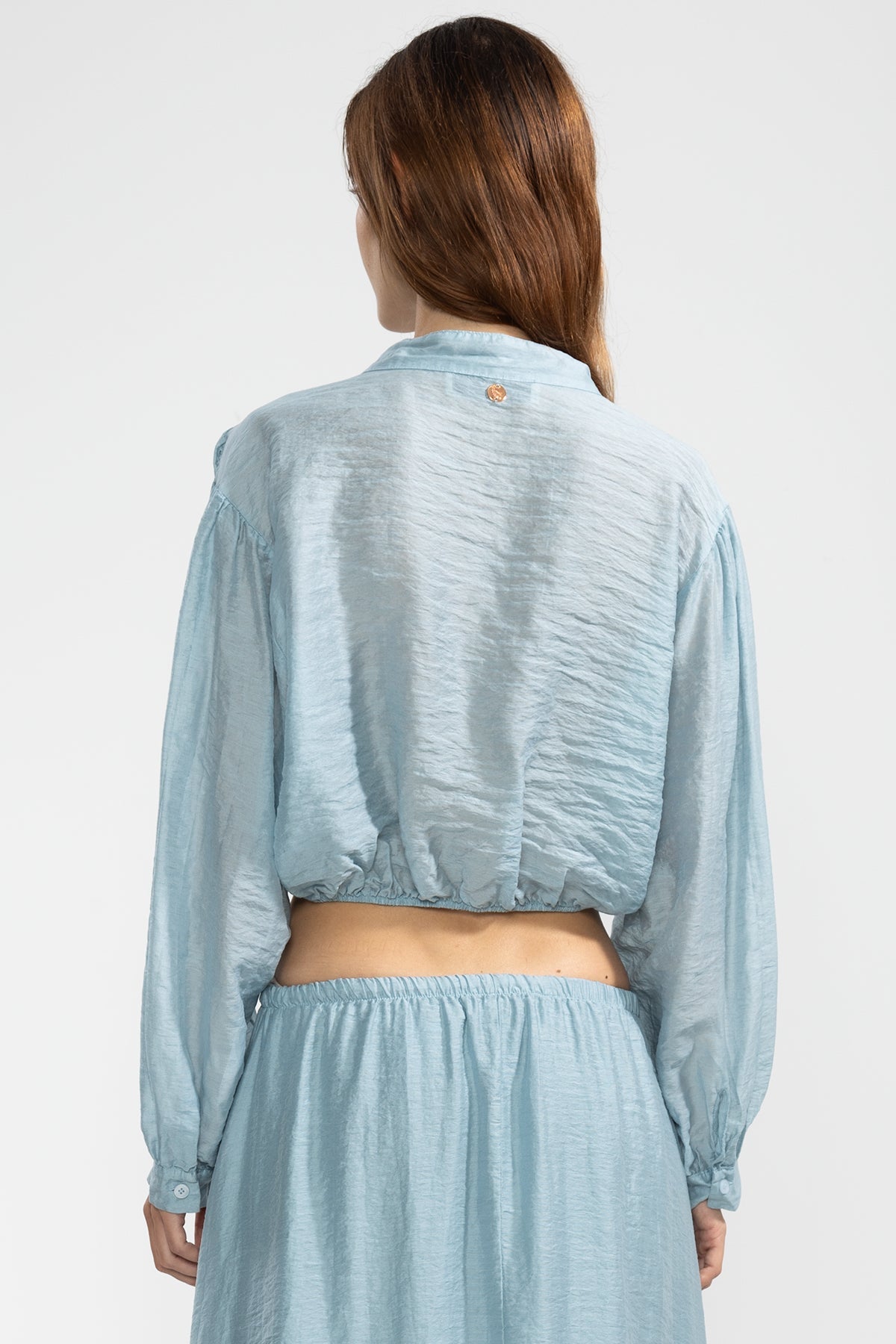 Camisa Abby Aqua - Polonio Uruguay