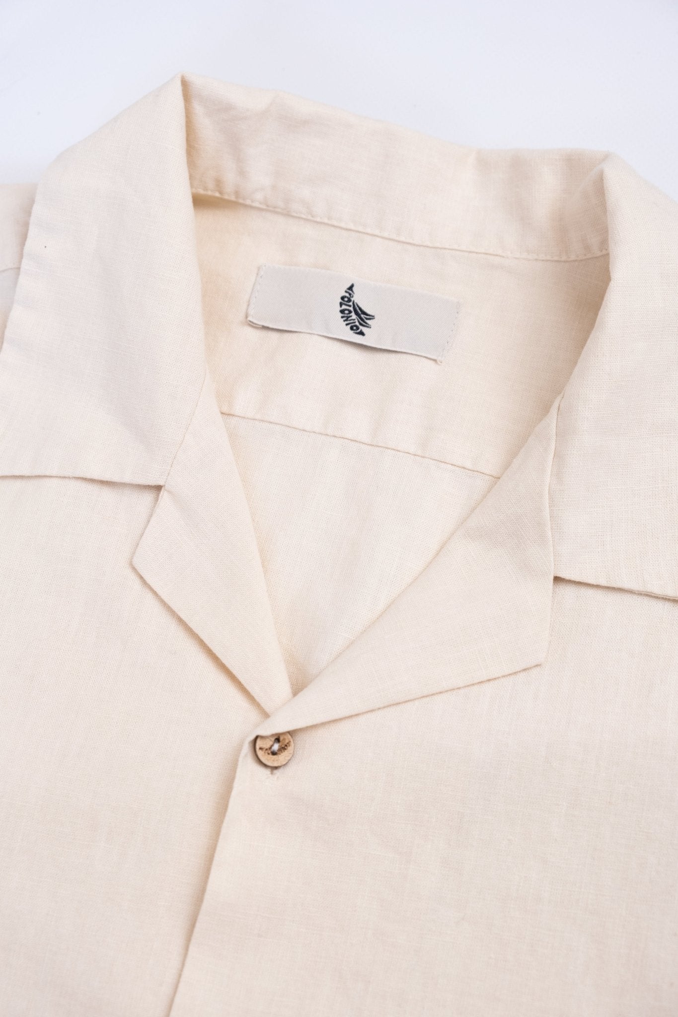 Camisa Camp Collar Boxy Cream - Polonio Uruguay