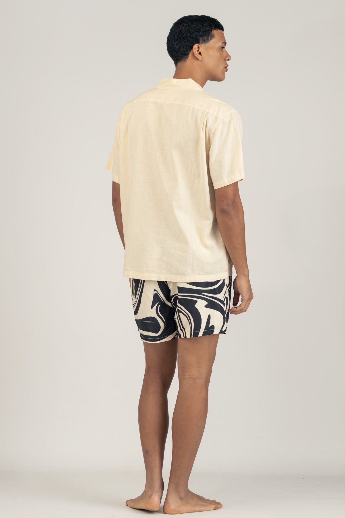 Camisa Camp Collar Boxy Cream - Polonio Uruguay