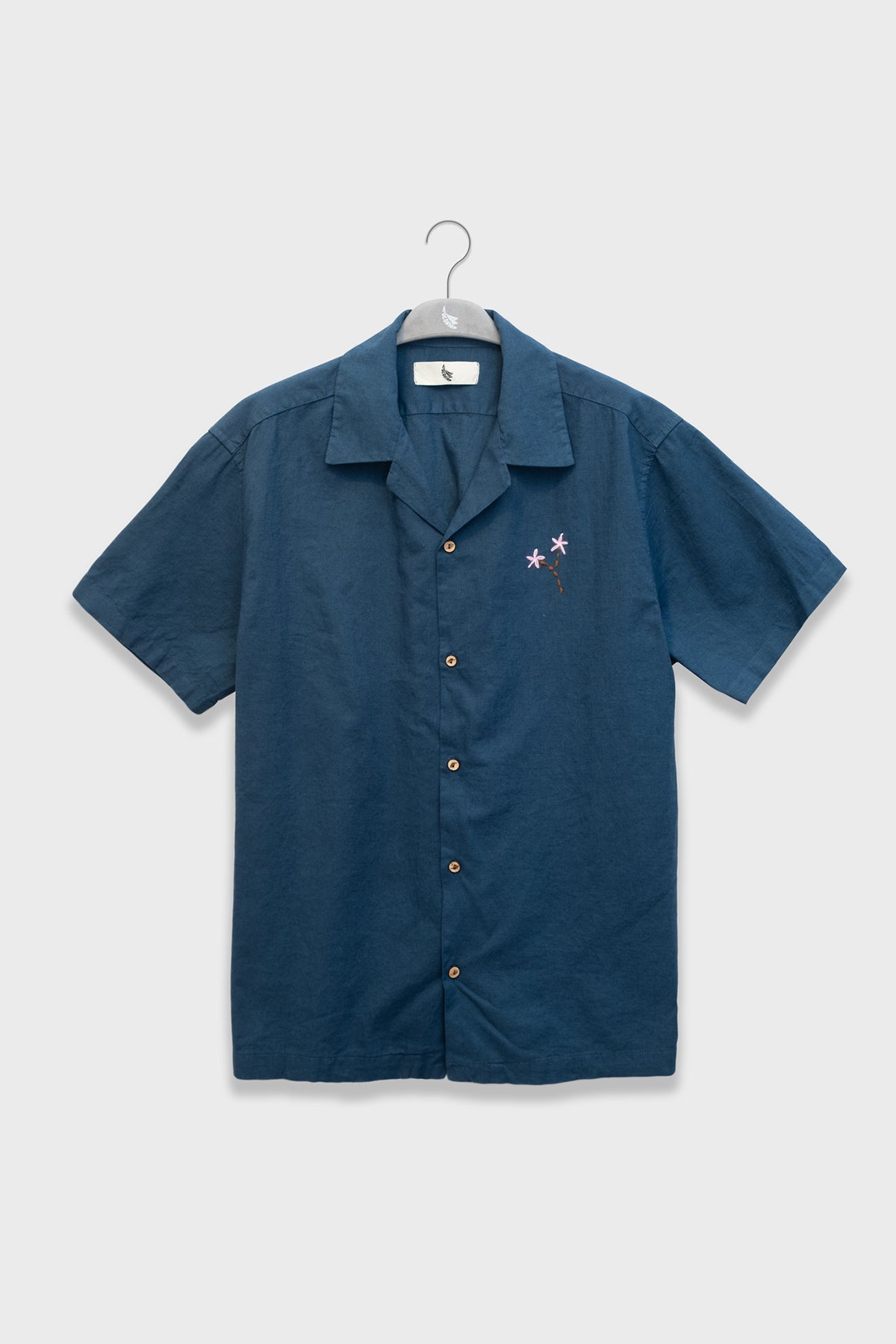 Camisa Camper Boxy Floral Blue - Polonio Uruguay
