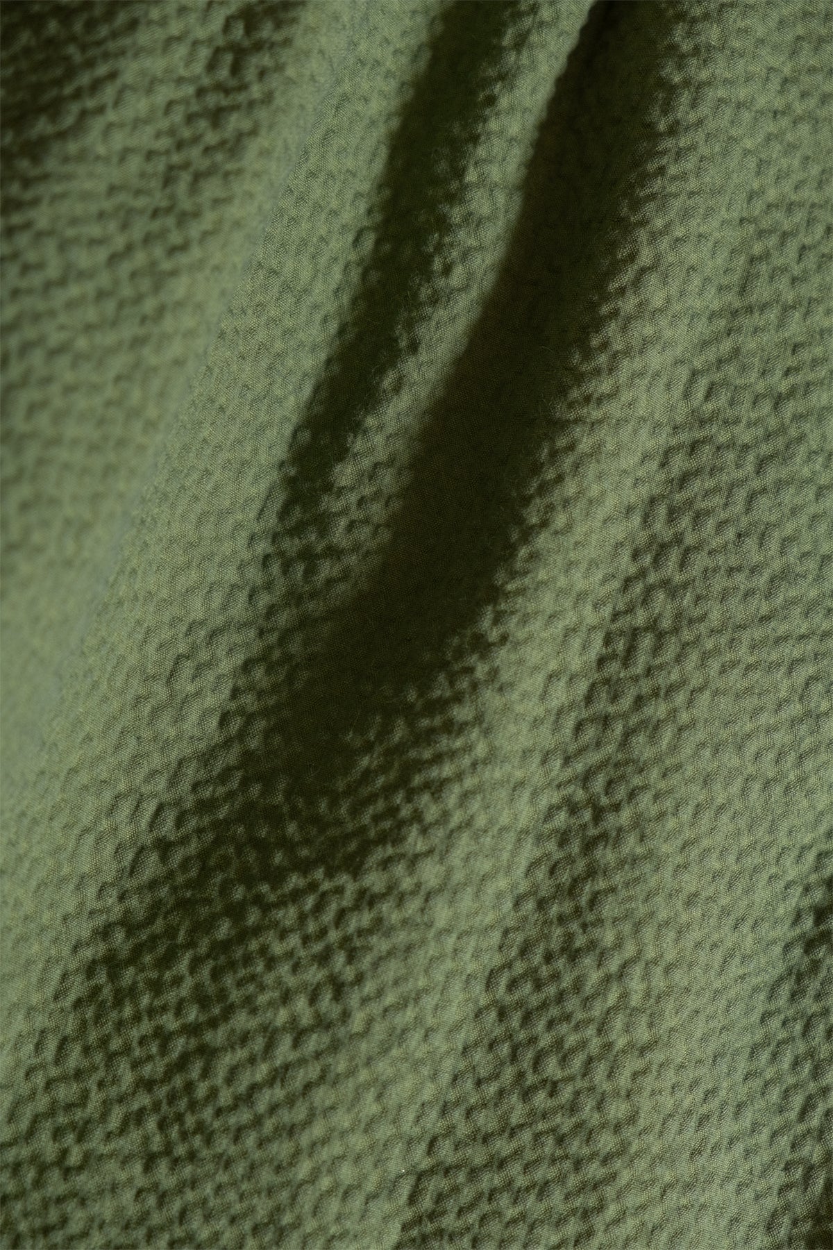 Camisa Manga Corta Seersucker Verde - Polonio Uruguay