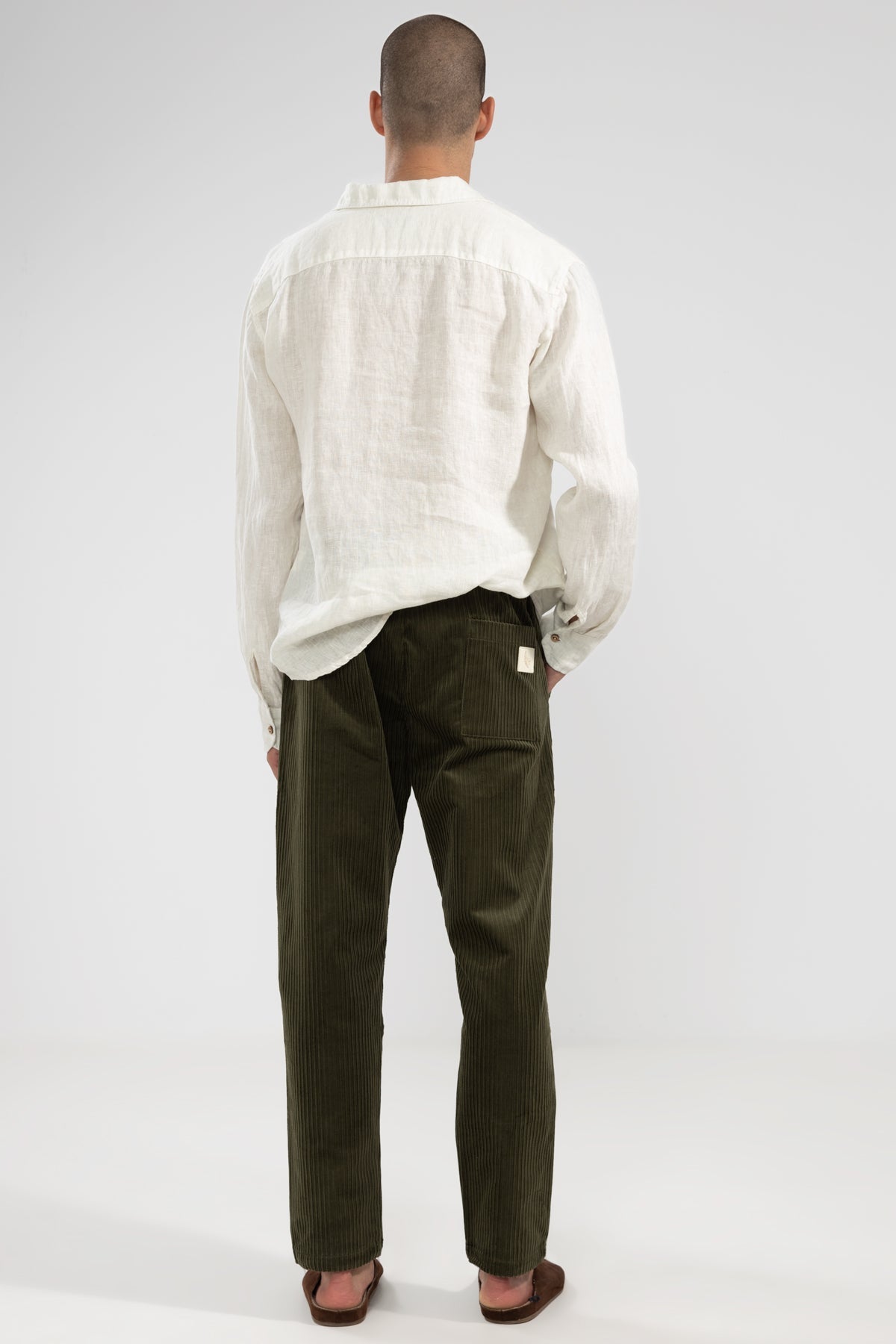 Camisa Manga Larga 100% Lino Oyster - Polonio Uruguay