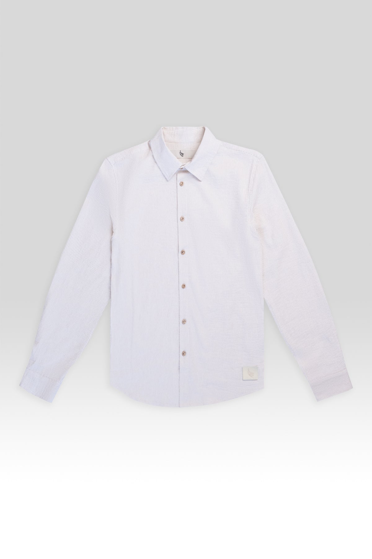 Camisa Manga Larga Fede Beige - Polonio Uruguay