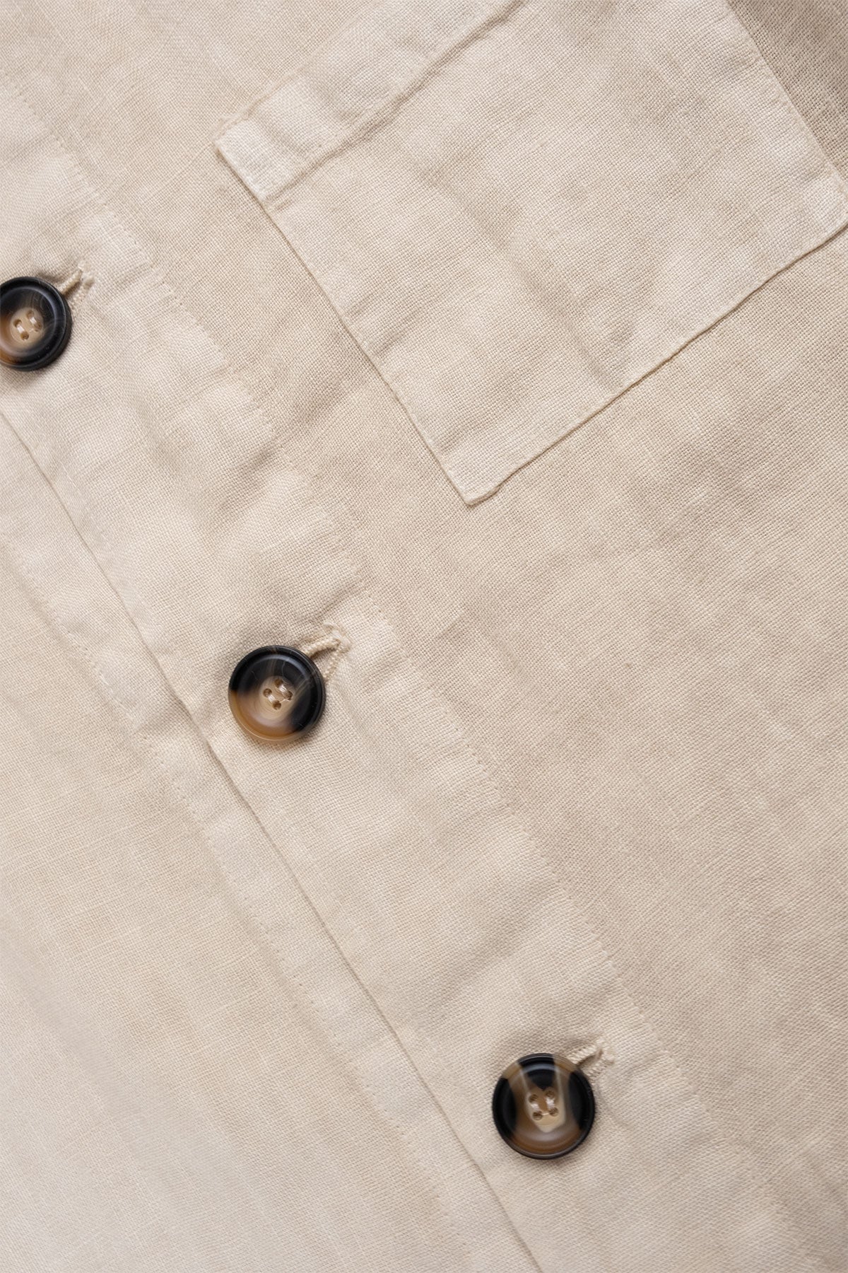 Chaqueta De Lino Premium Almendra - Polonio Uruguay