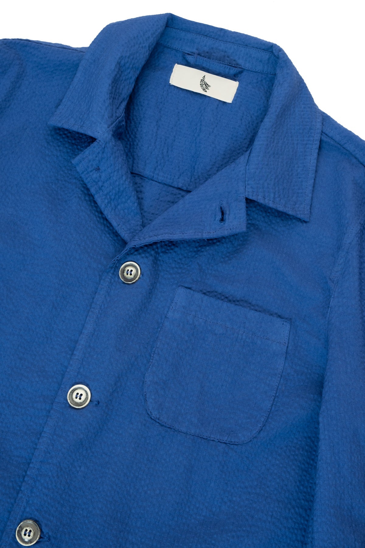 Chaqueta Seersucker Azul - Polonio Uruguay