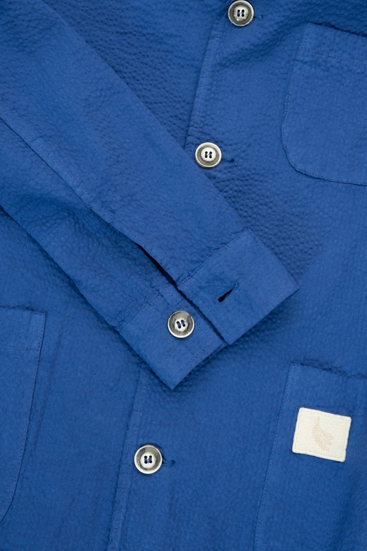 Chaqueta Seersucker Azul - Polonio Uruguay