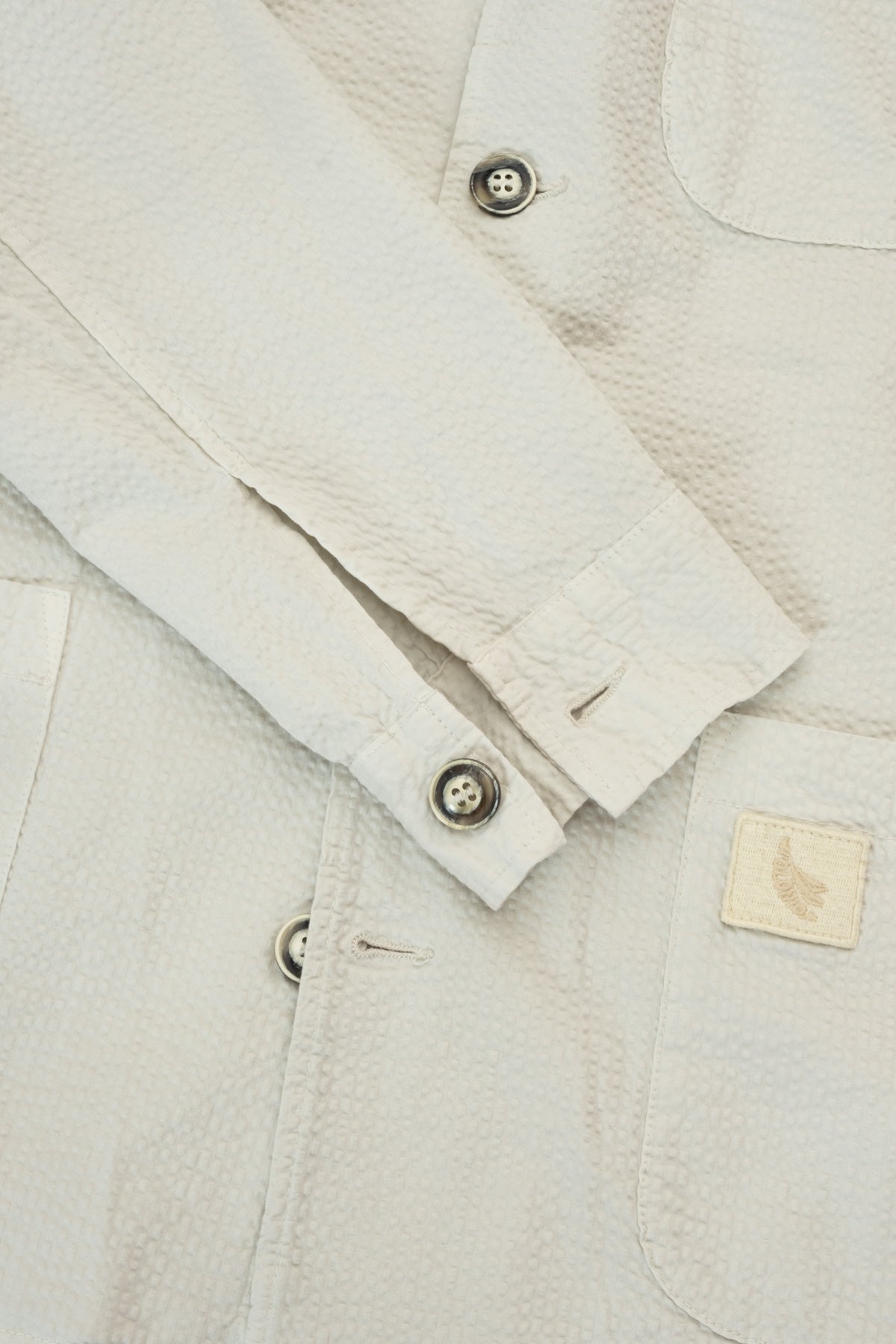 Chaqueta Seersucker Oyster - Polonio Uruguay