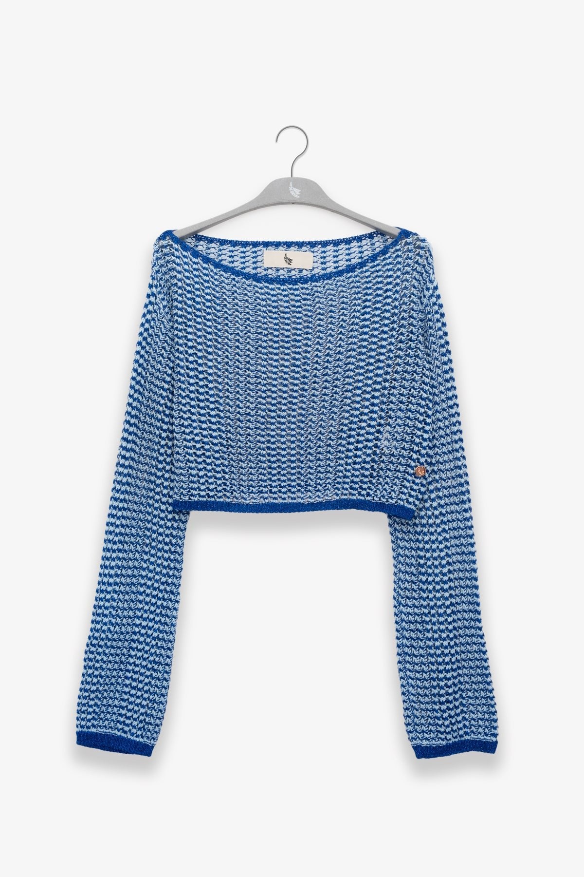 Crop Sweater Azul - Polonio Uruguay