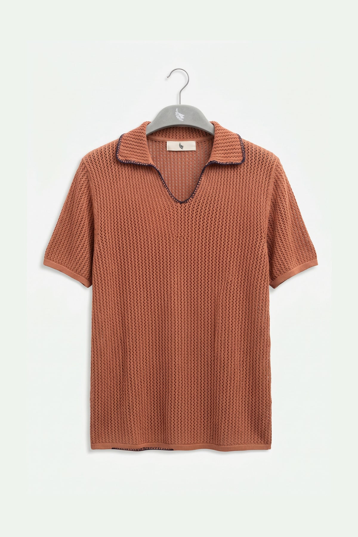 Embroidered Polo Shirt Tabacco