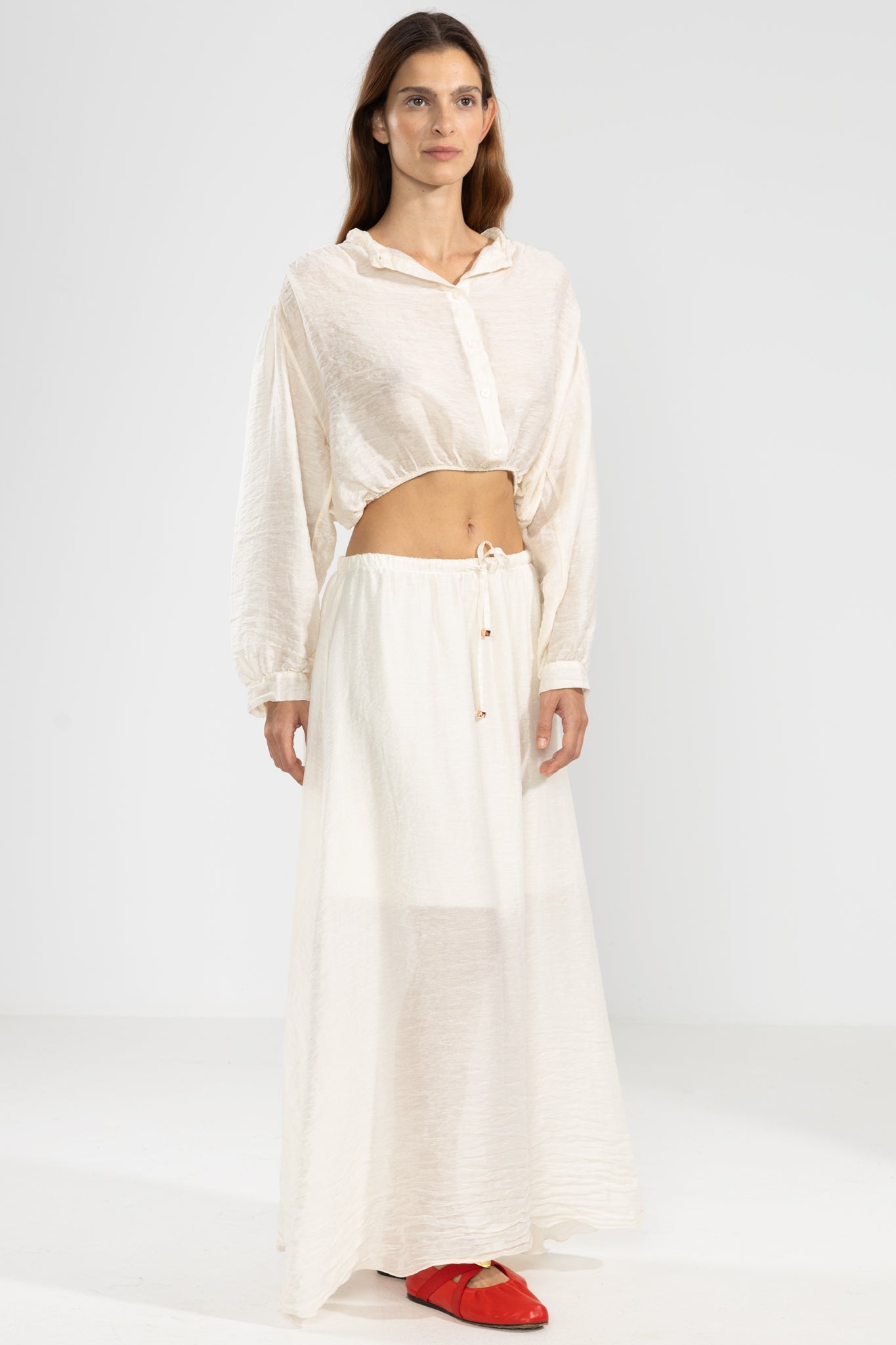 Falda Abby Crema - Polonio Uruguay