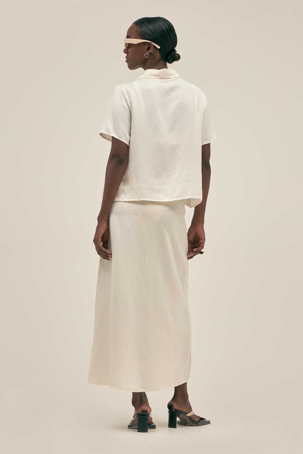 Falda Larga Crema - Polonio Uruguay