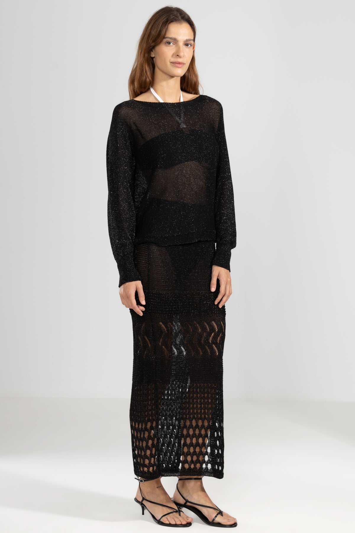 Falda Tejida Lu Negro - Polonio Uruguay