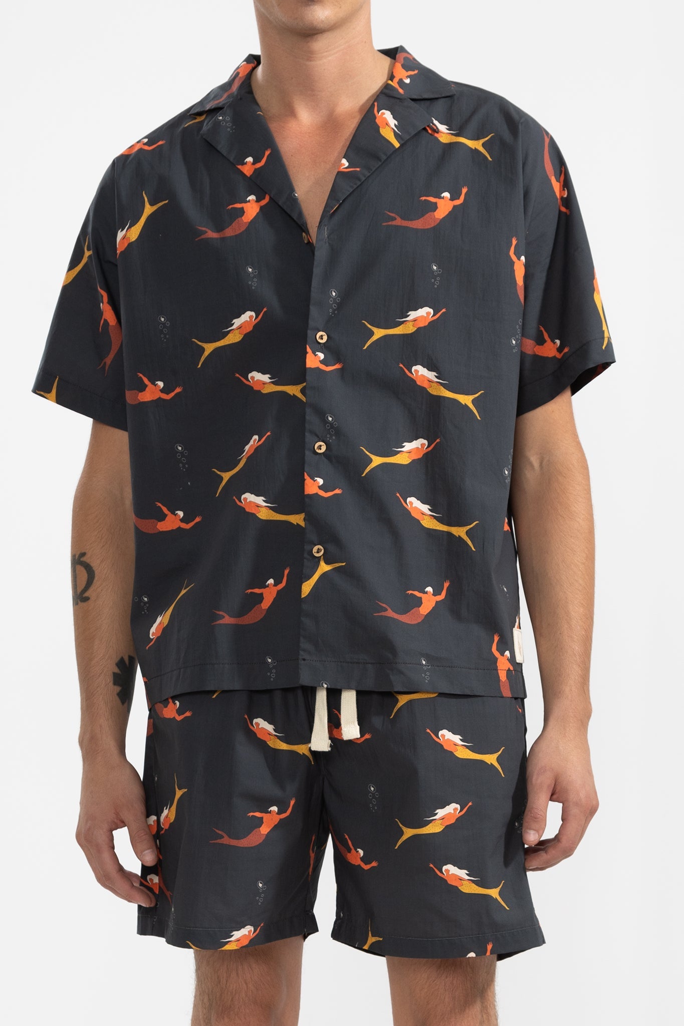 Fede Shorts Mermaid Black - Polonio Uruguay