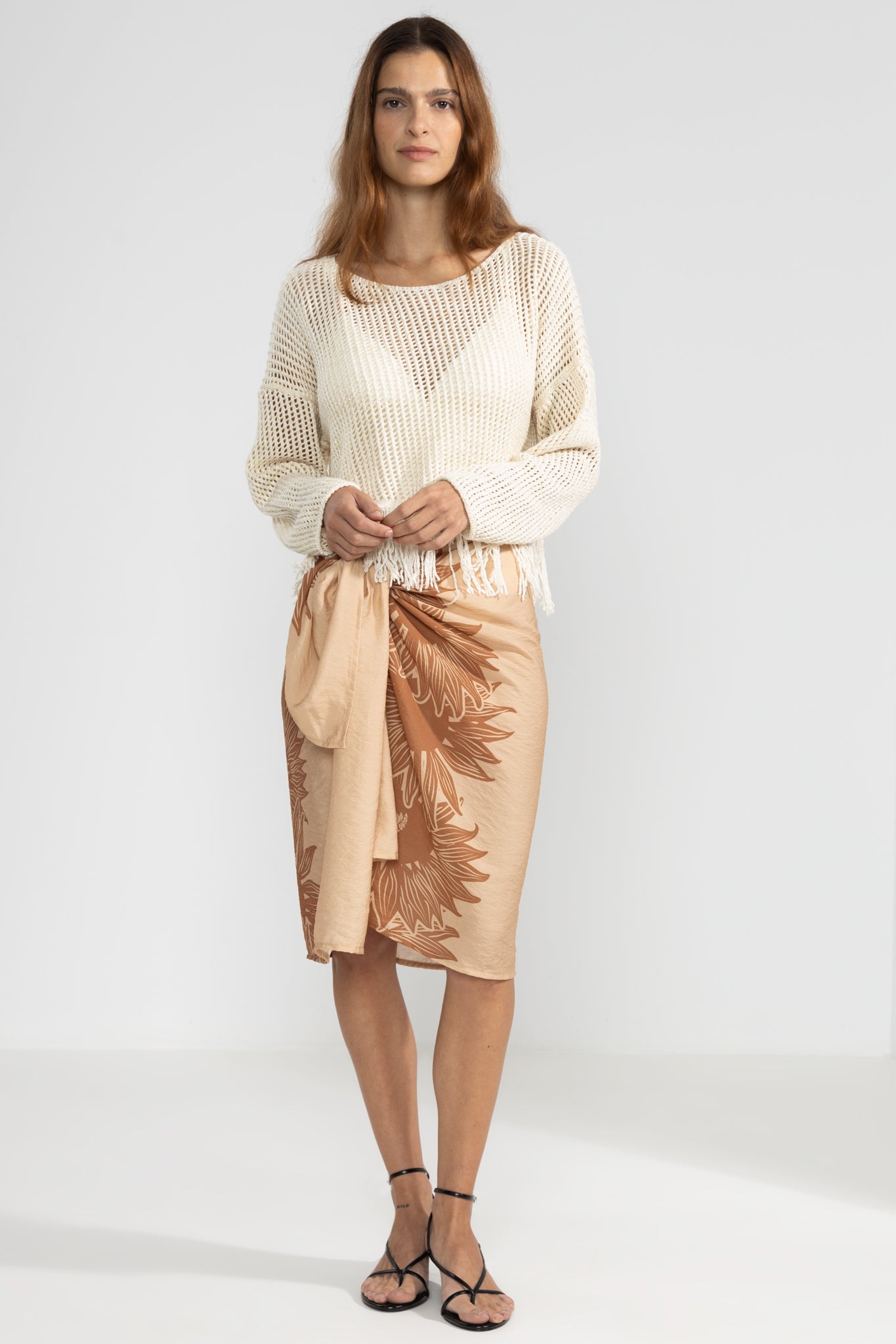 Fringes Sweater Cream - Polonio Uruguay
