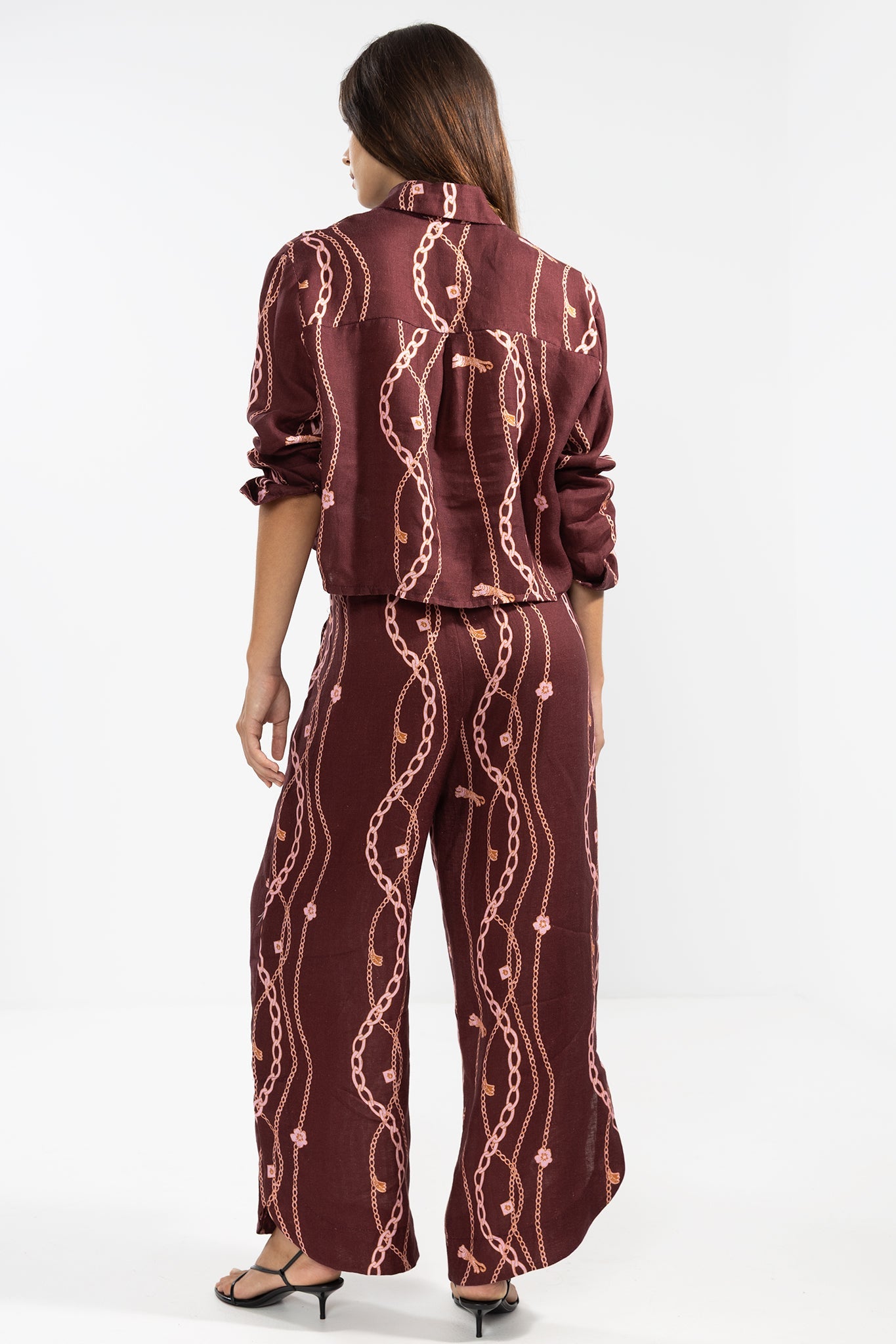 Lara Shirt Chain Gang Merlot - Polonio Uruguay