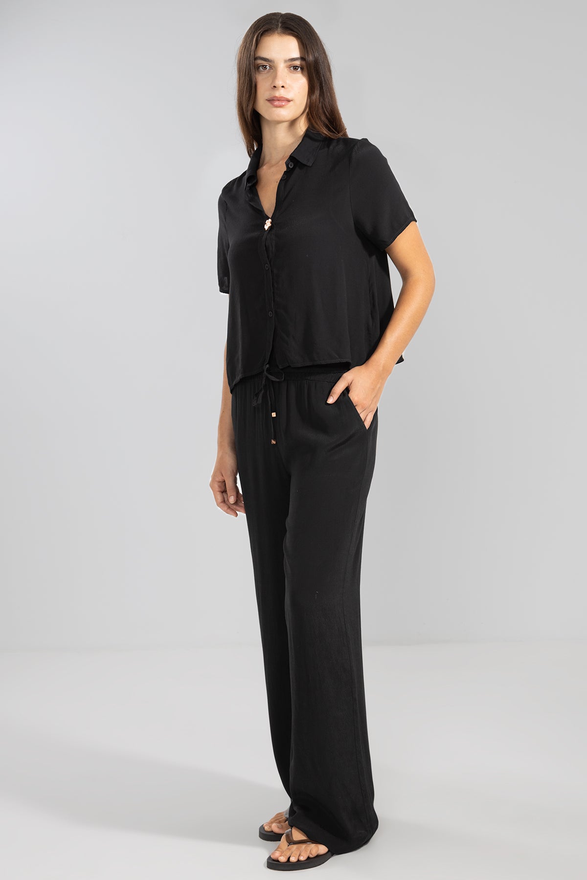 Pantalón Abby Negro - Polonio Uruguay