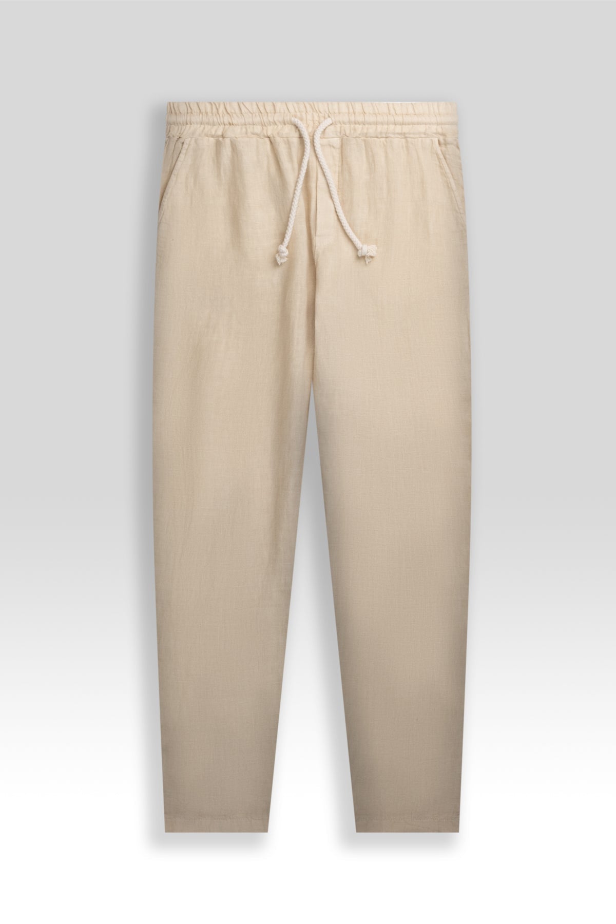 Pantalón De Lino Premium Almendra - Polonio Uruguay