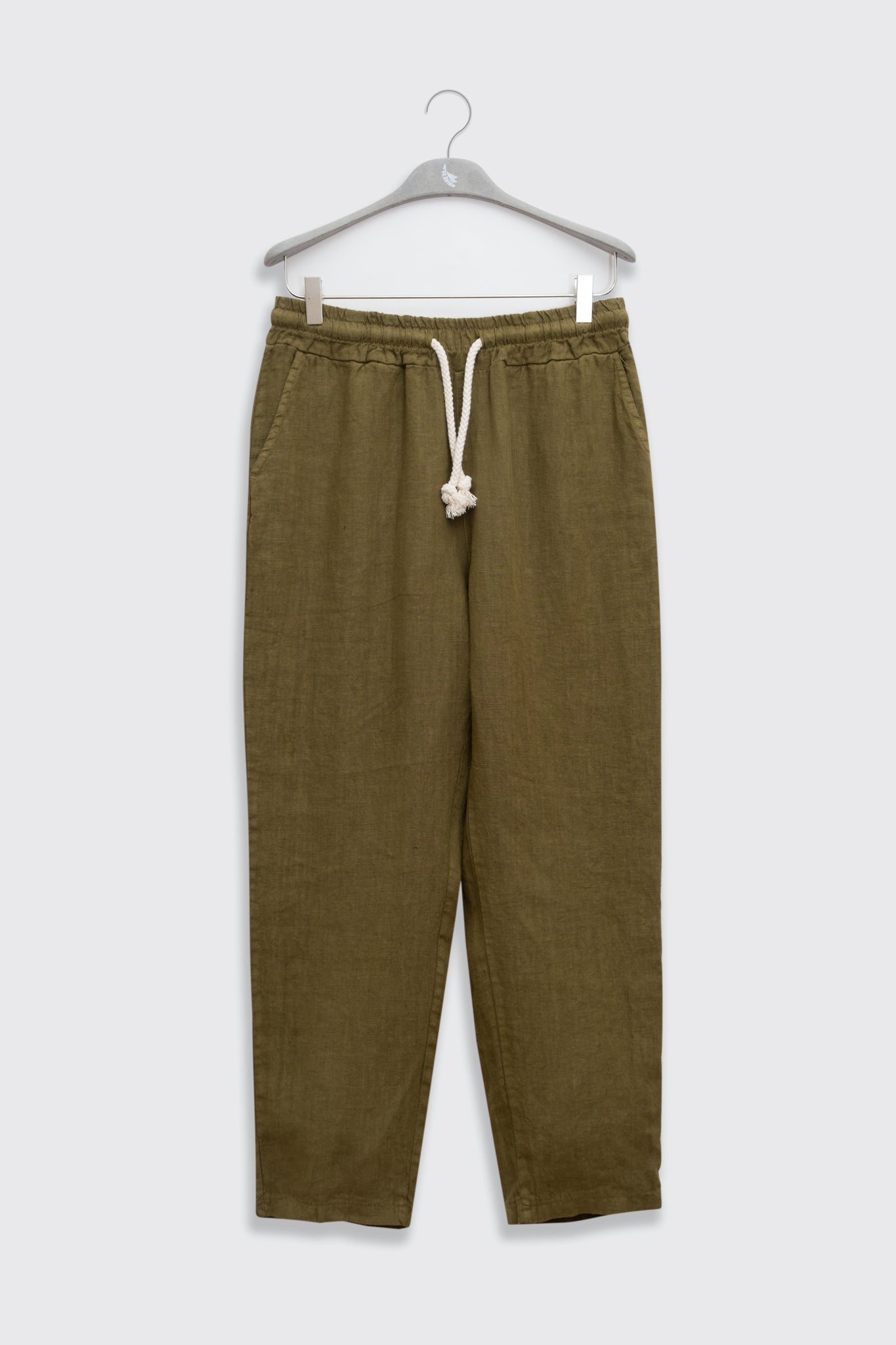 Pantalón De Lino Premium Olive - Polonio Uruguay