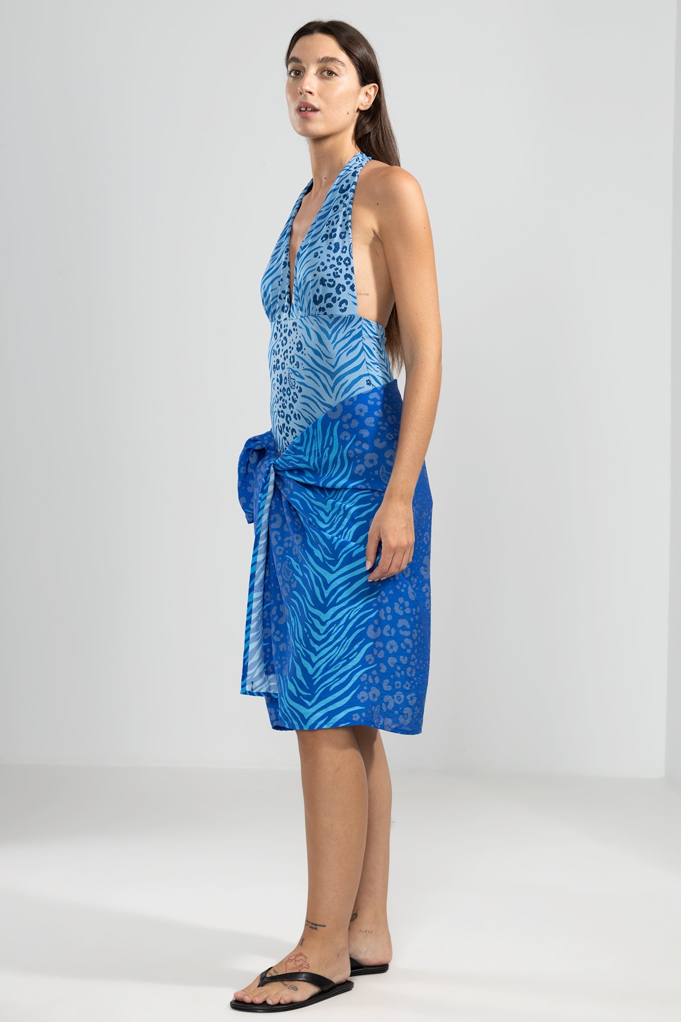 Pareo Feline Blue - Polonio Uruguay