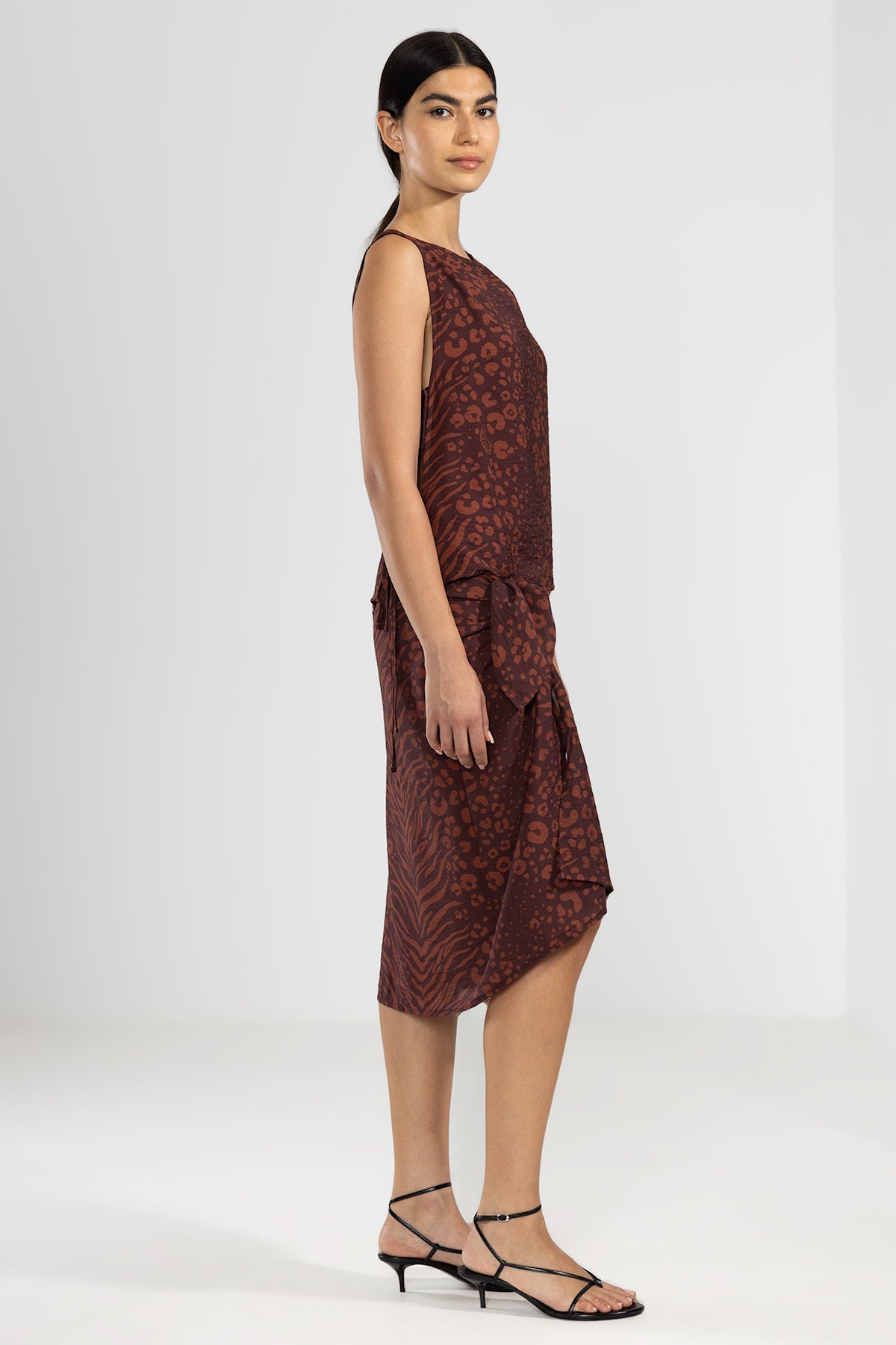 Pareo Feline Chocolate - Polonio Uruguay