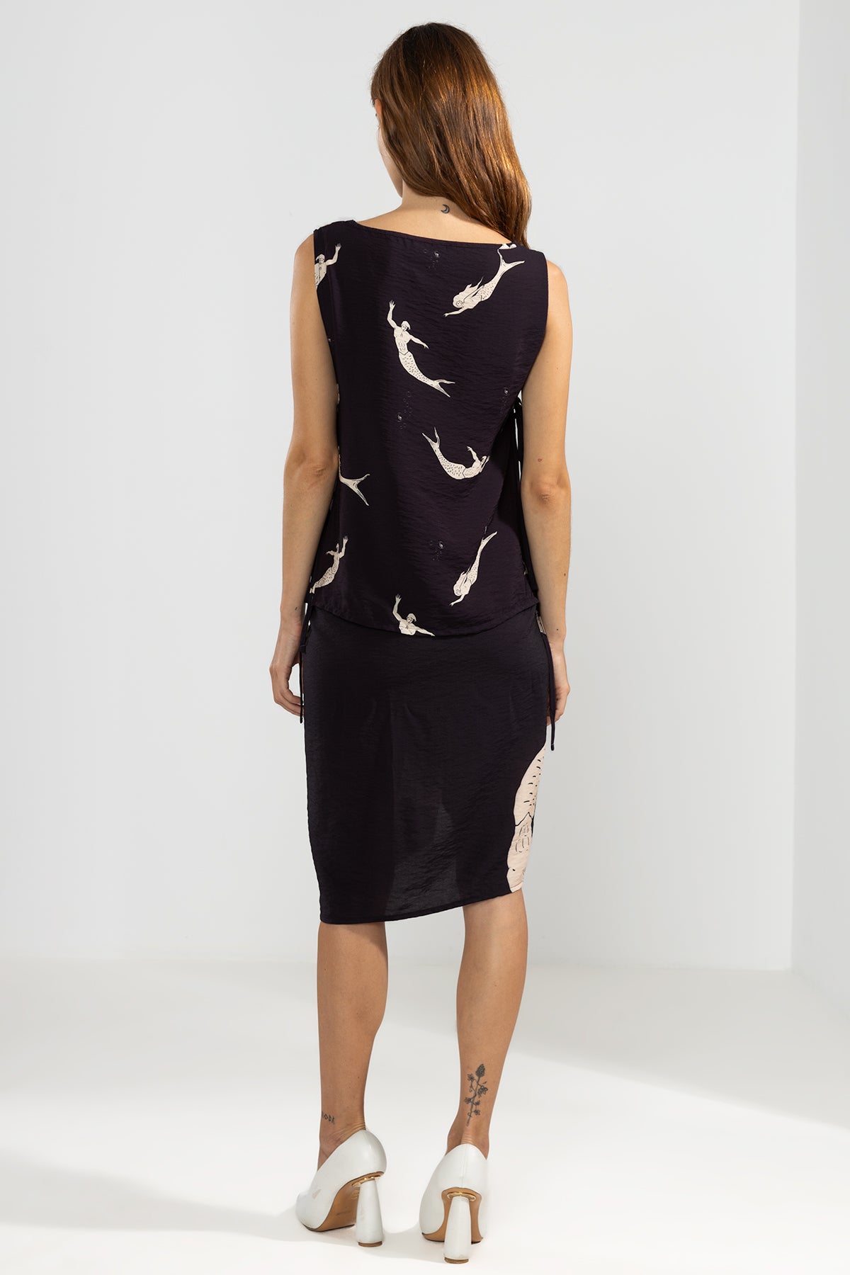 Pareo Mermaid Black - Polonio Uruguay