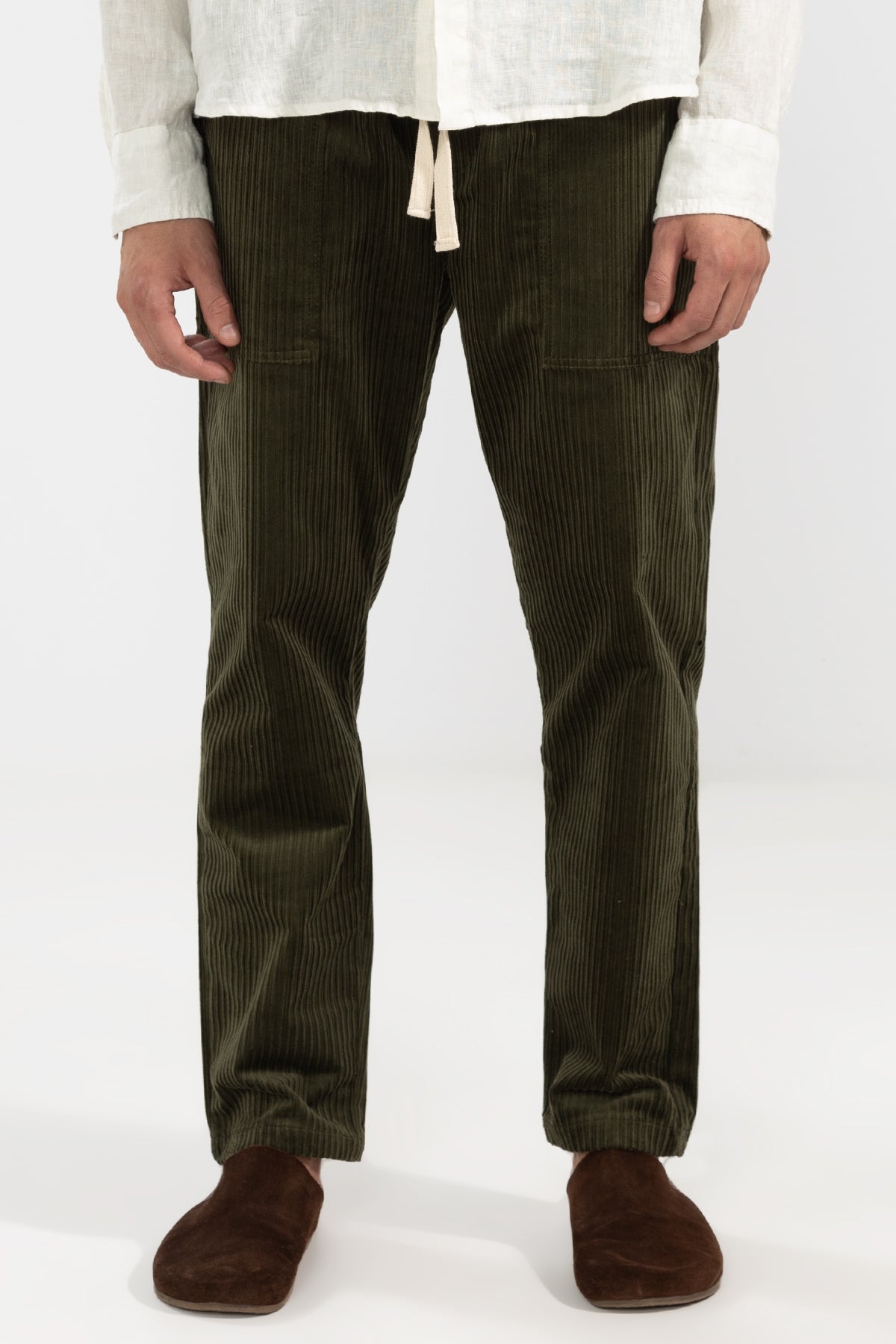 Santi Pants Oil Green - Polonio Uruguay