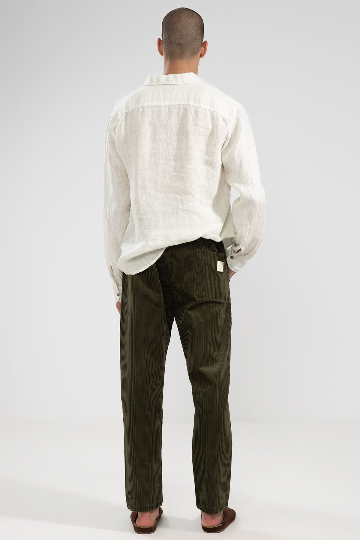 Santi Pants Oil Green - Polonio Uruguay