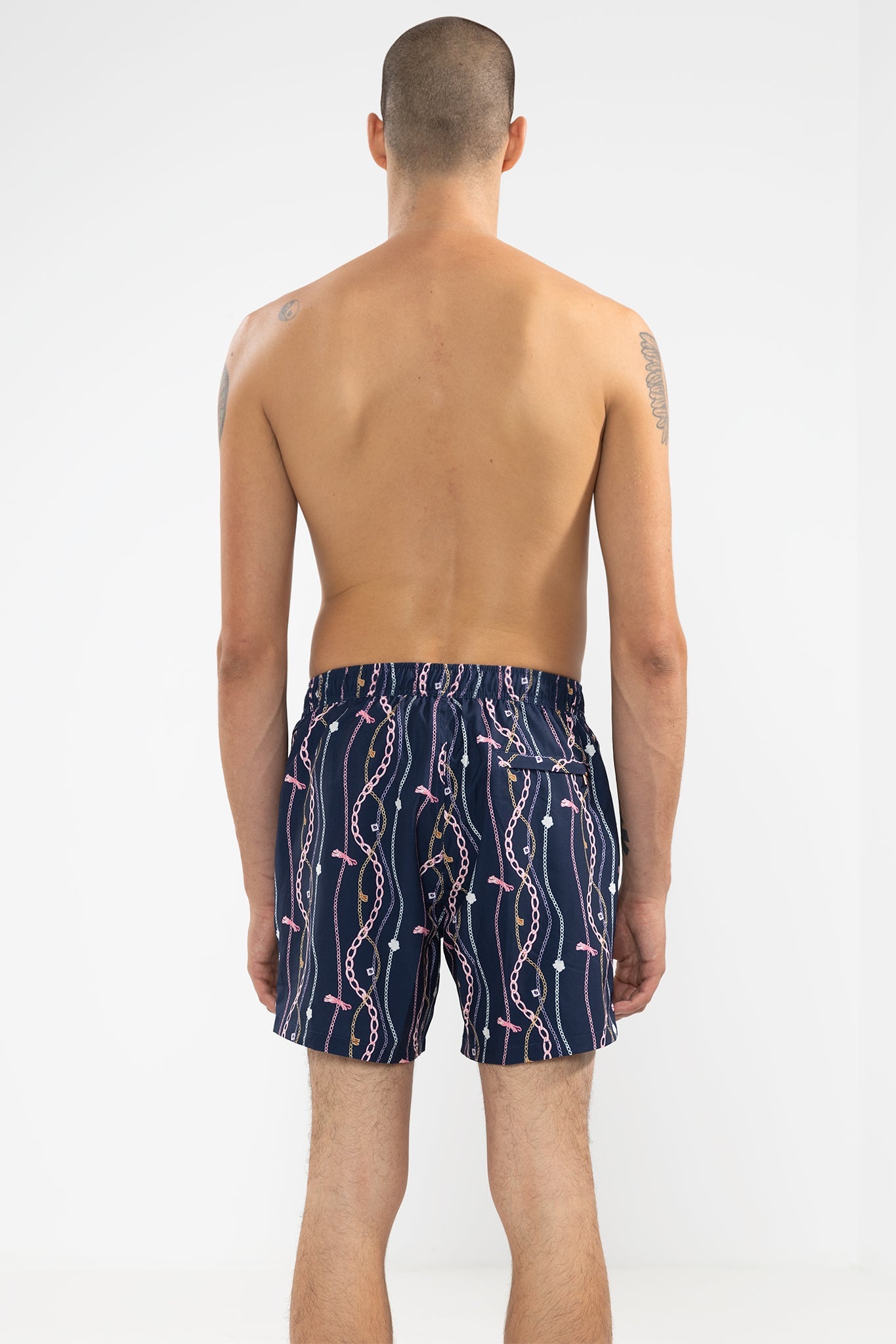 Short de Baño Chain Gang Classic Navy - Polonio Uruguay