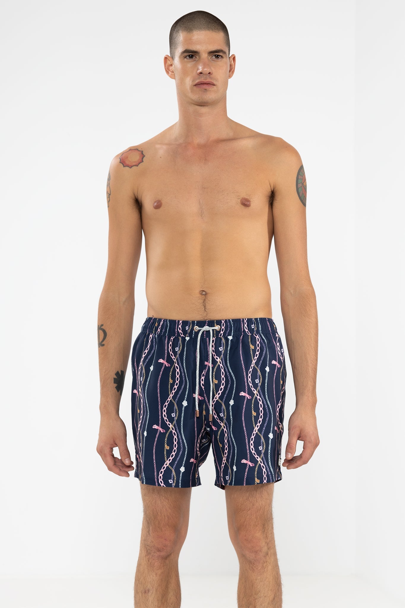 Short de Baño Chain Gang Classic Navy - Polonio Uruguay