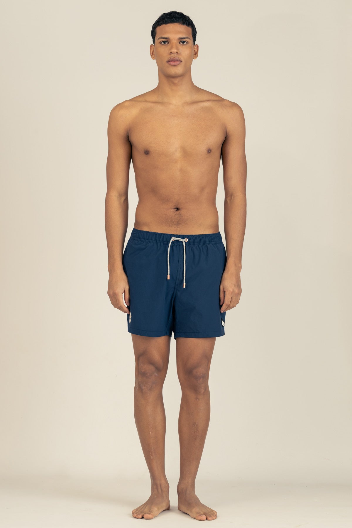 Short de Baño Classic Bordado Blue - Polonio Uruguay