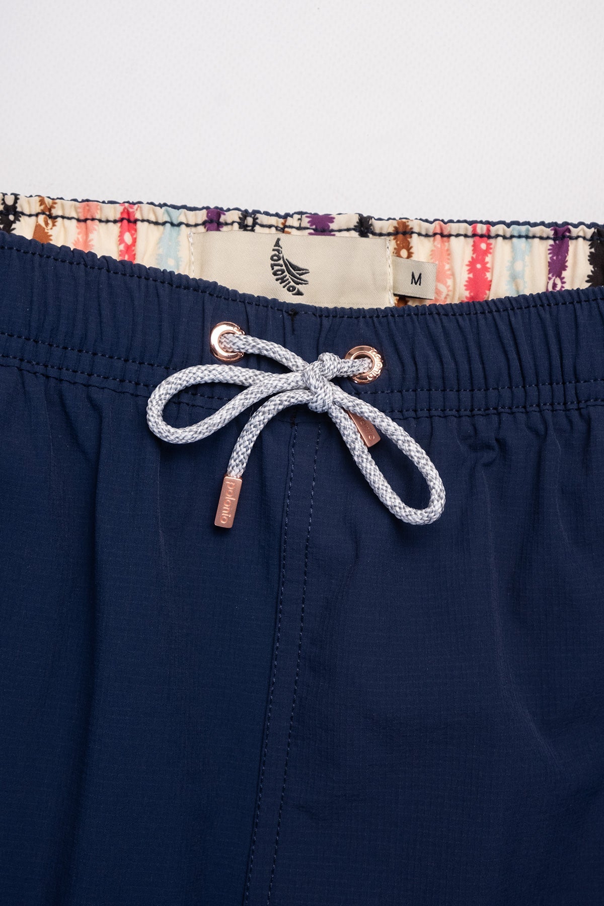 Short de Baño Classic Bordado Blue - Polonio Uruguay