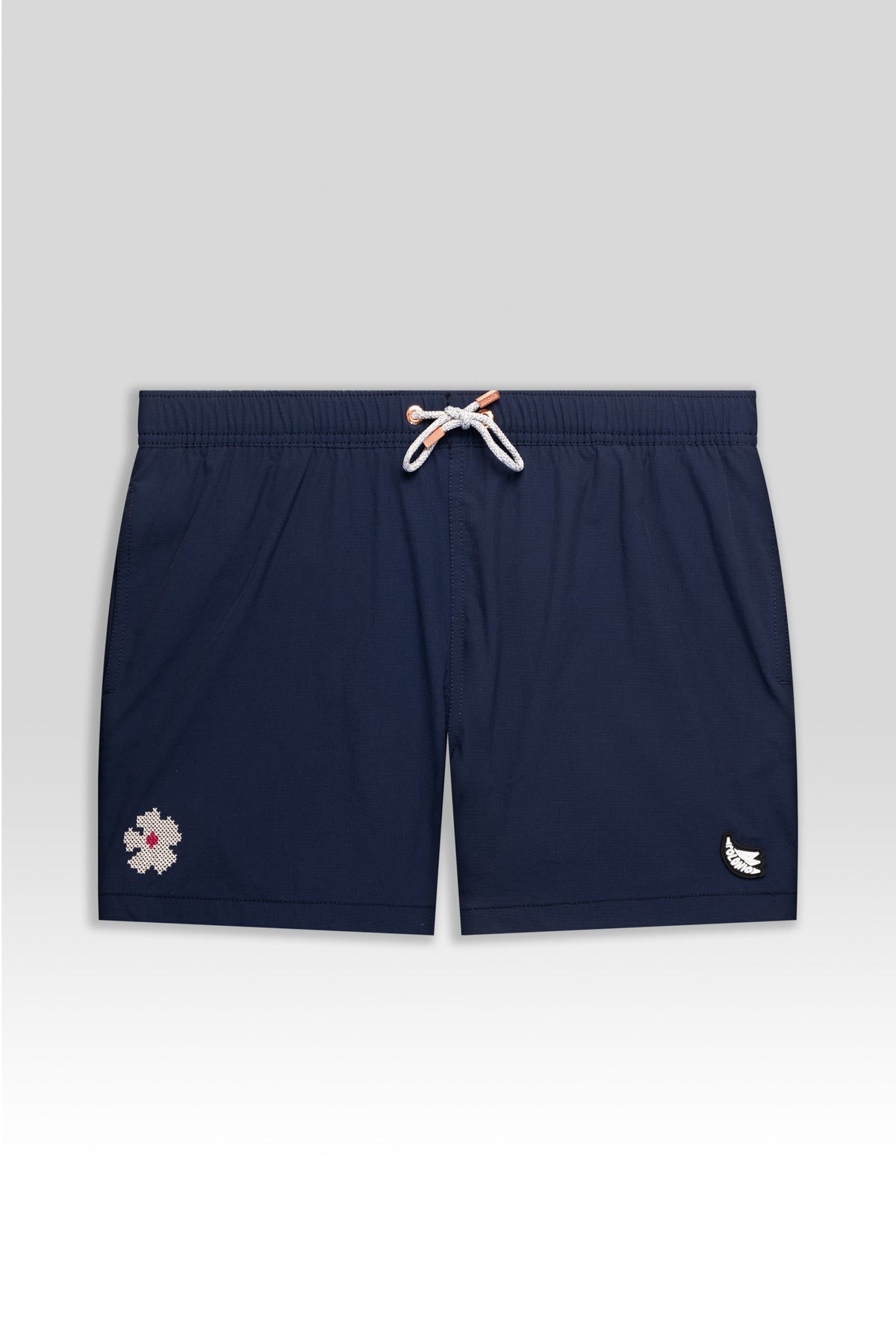 Short de Baño Classic Bordado Blue - Polonio Uruguay